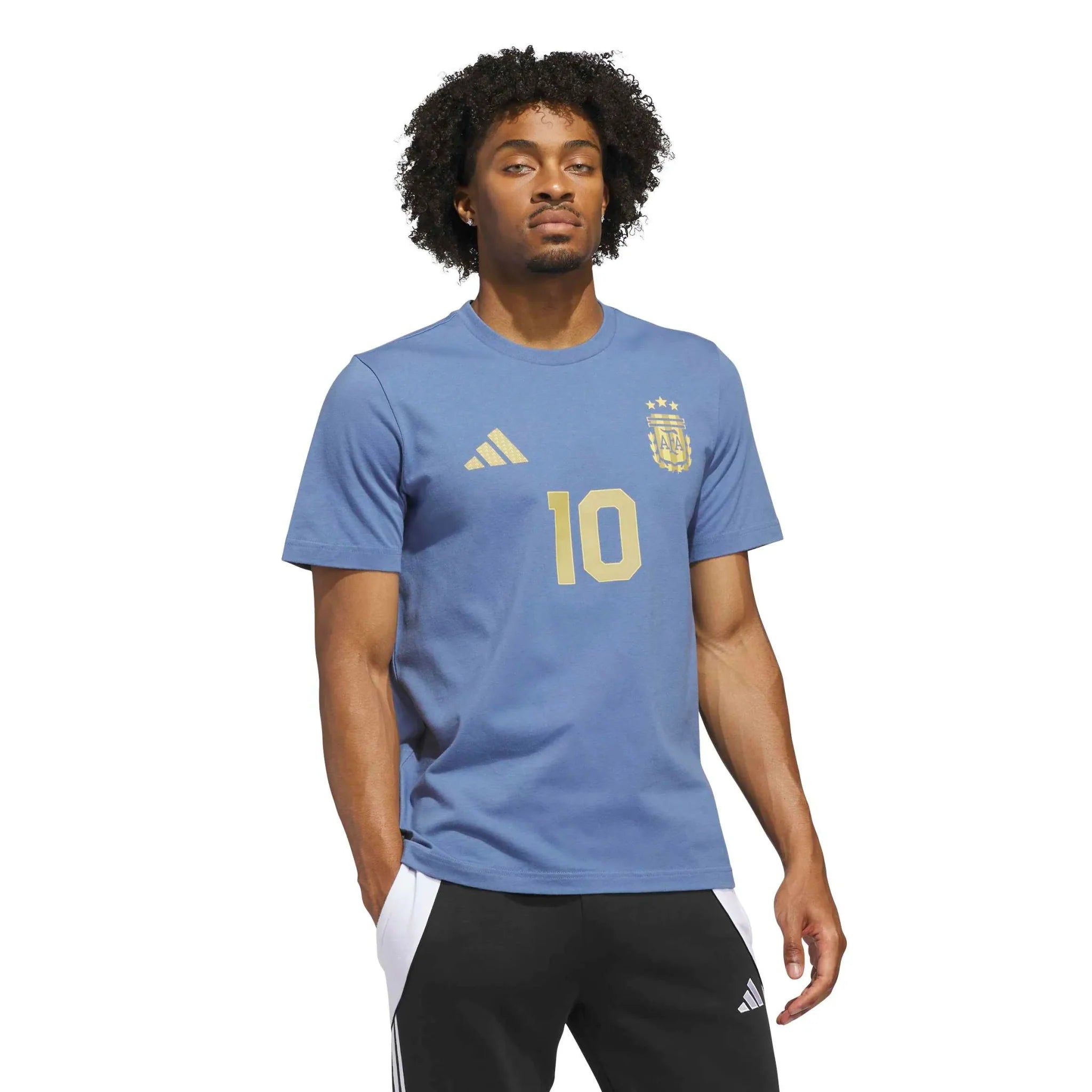 adidas 2026 Argentina Men's Messi Name And Number Tee