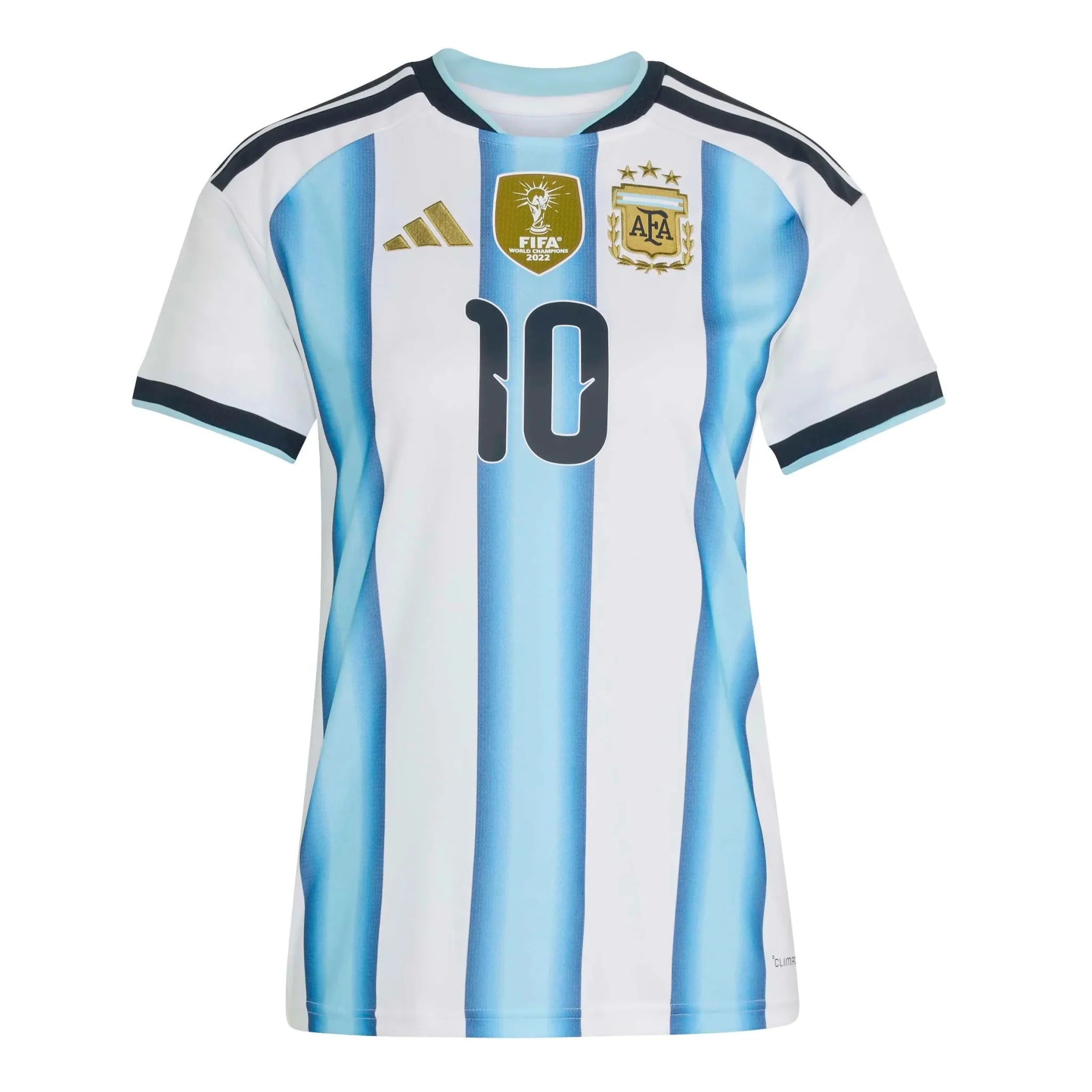 adidas 2026 Argentina Women's Stadium Home Messi #10 Soccer Jersey