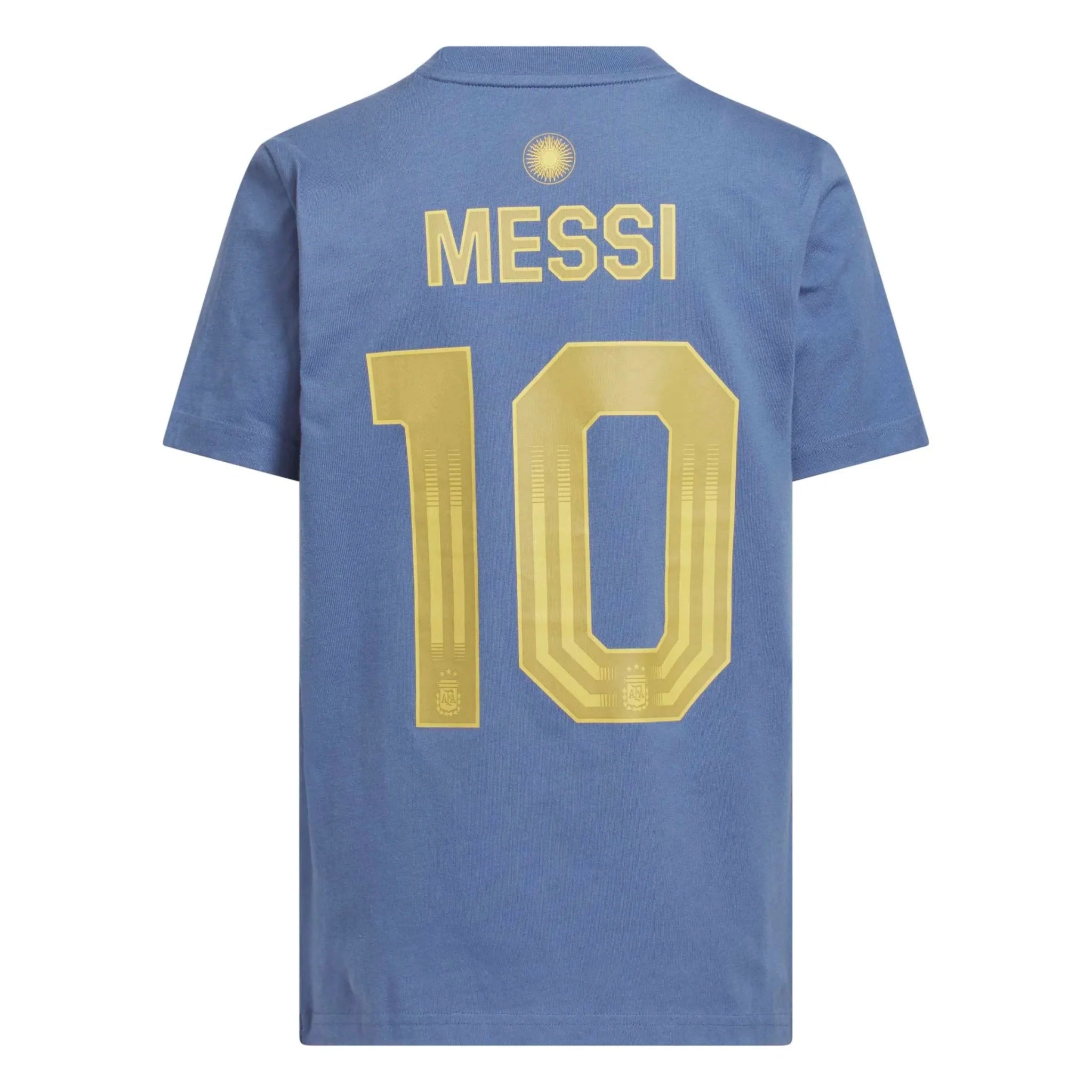 adidas 2026 Argentina Youth Messi Name And Number Tee