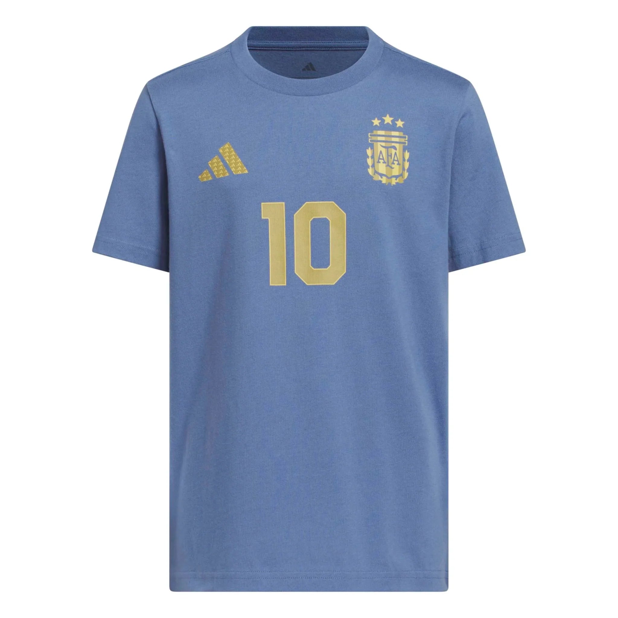 adidas 2026 Argentina Youth Messi Name And Number Tee