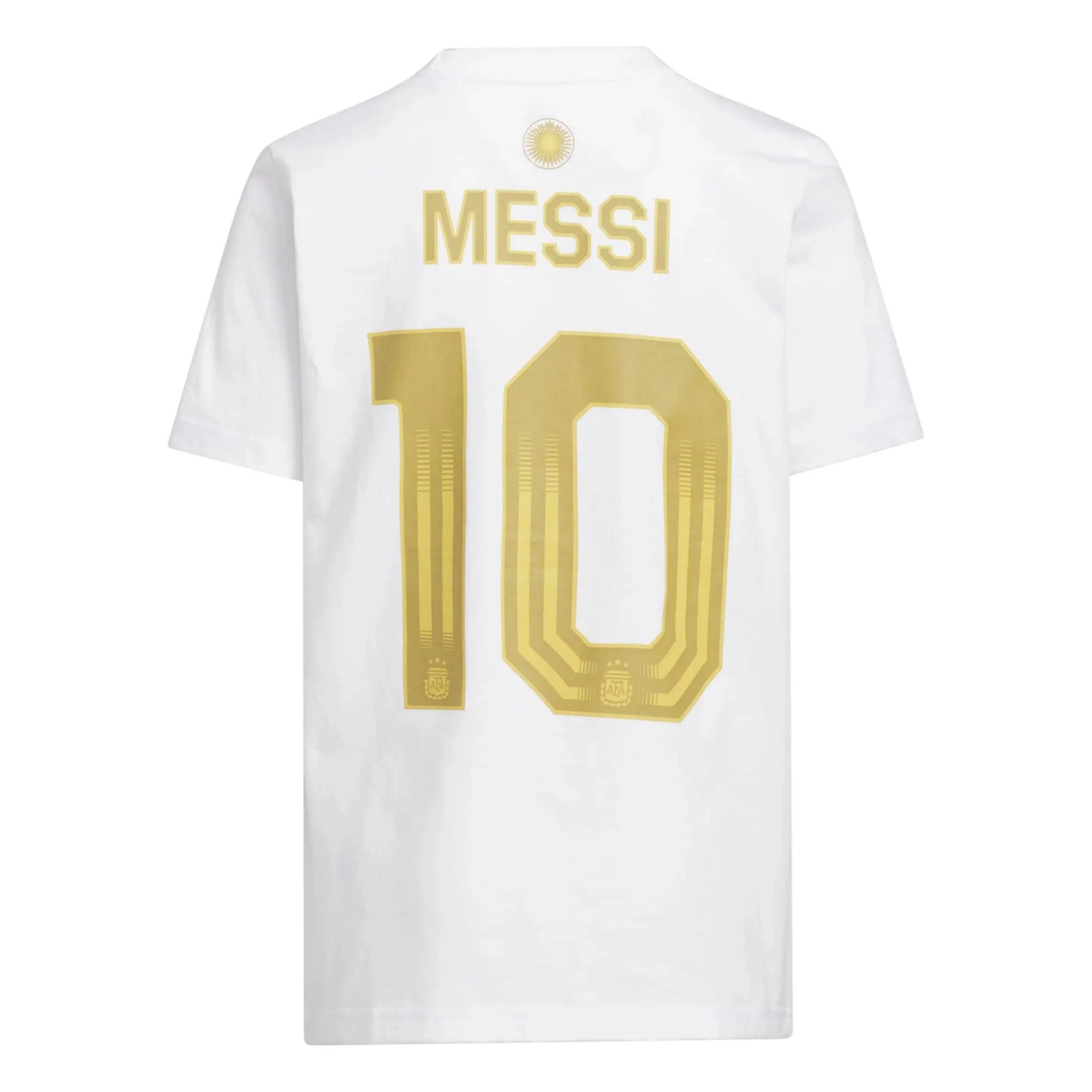 adidas 2026 Argentina Youth Messi Name And Number Tee