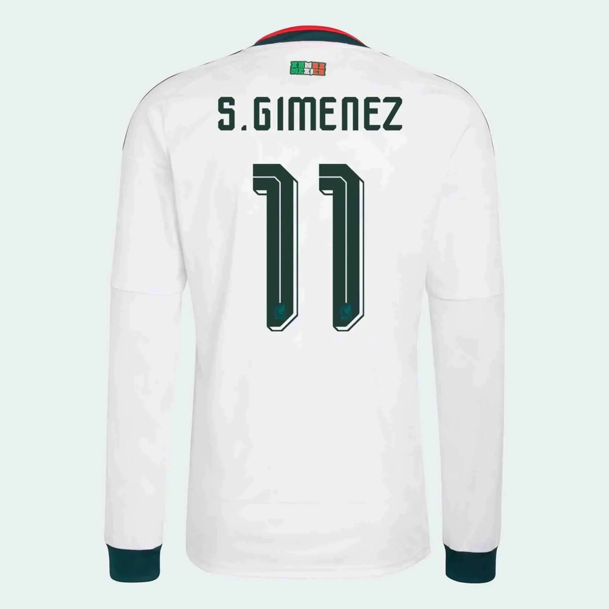 adidas 2026 Mexico Youth Stadium Away Long-Sleeve Soccer Jersey