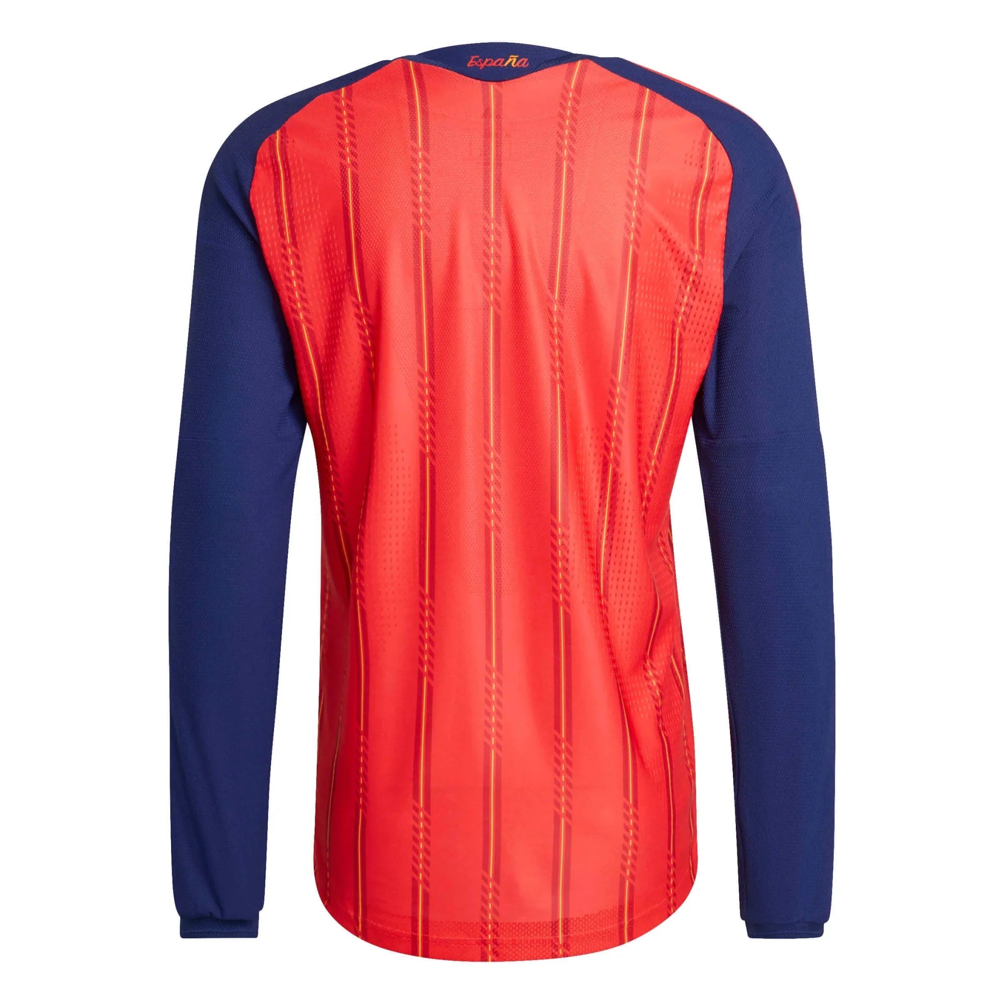 adidas 2026 Spain Men's Authentic Home Long-Sleeve Soccer Jersey