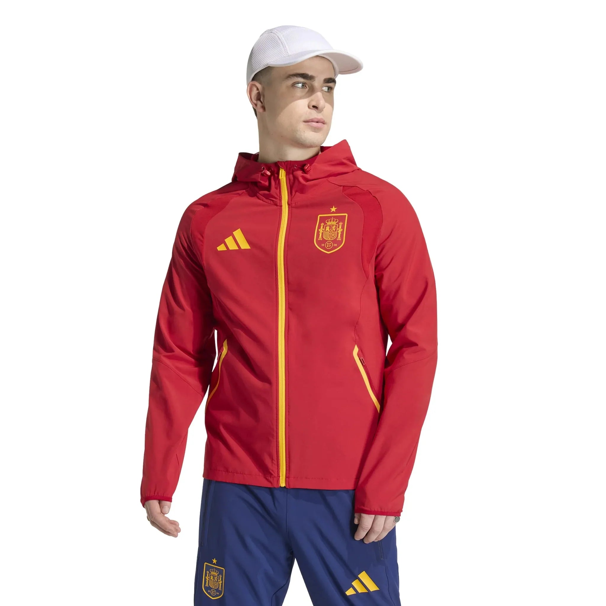 adidas 2026 Spain Men's Tiro Travel Full Zip Windbreaker