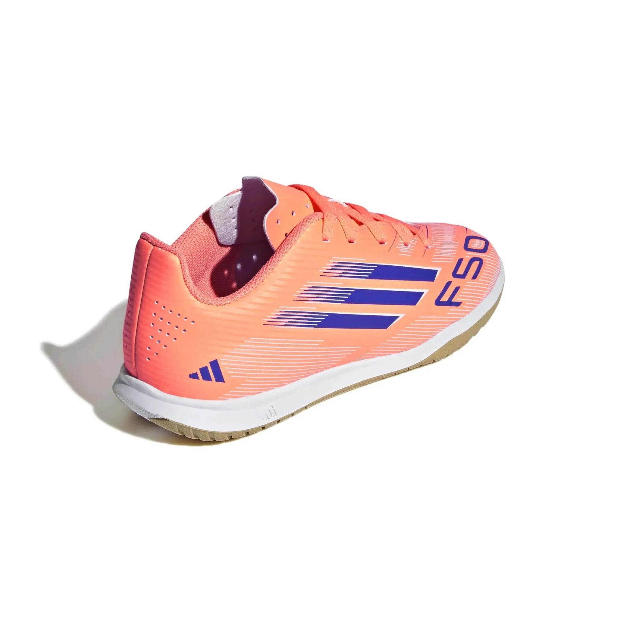 adidas Kids F50 Club Indoor Soccer Shoes - Coral Blaze Pack (FA25)