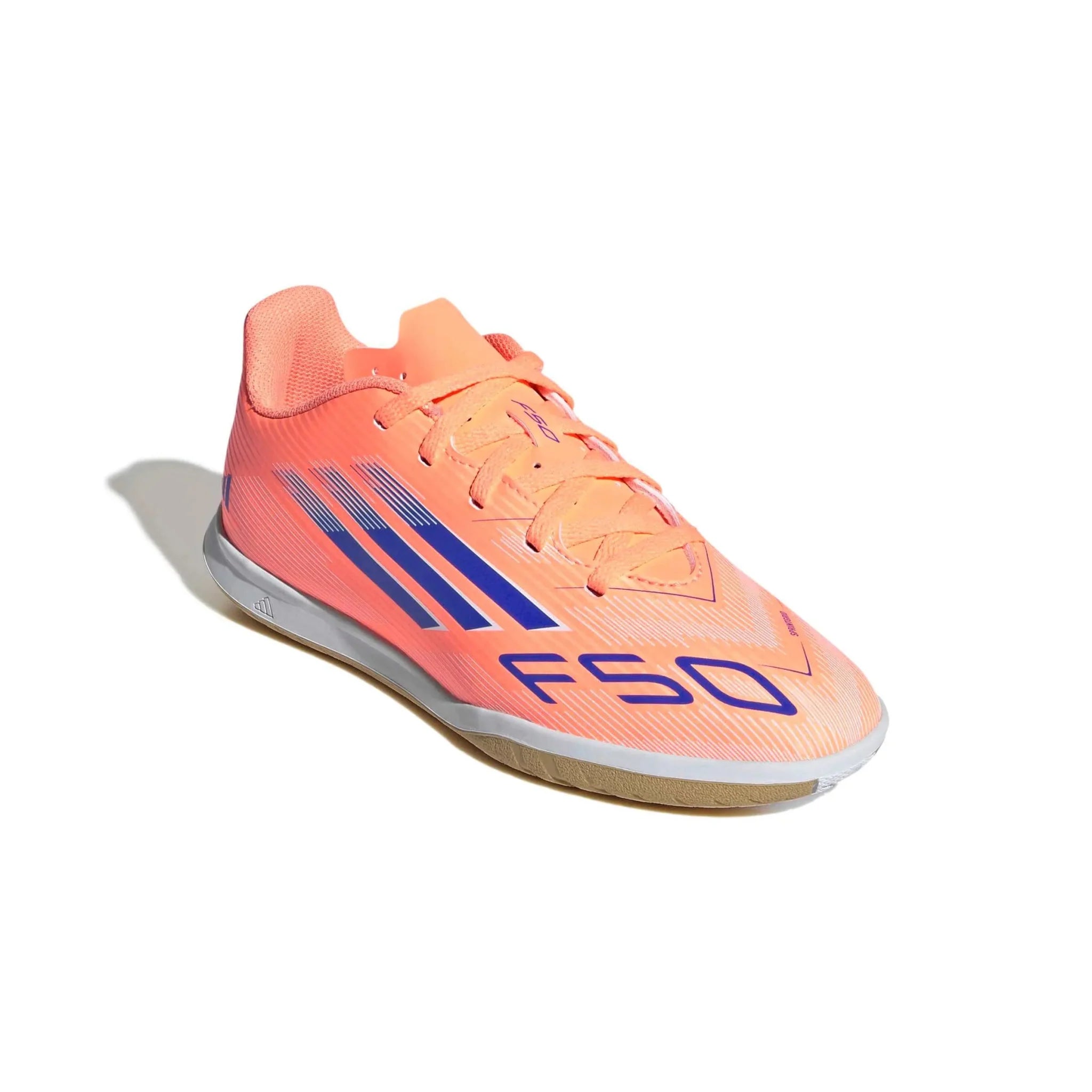 adidas Kids F50 Club Indoor Soccer Shoes - Coral Blaze Pack (FA25)