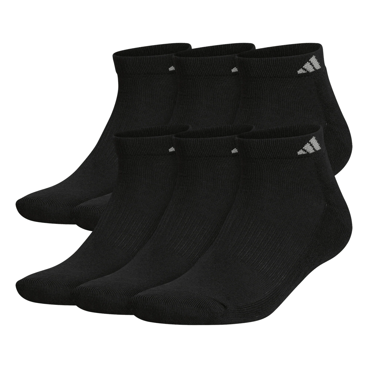 adidas Men's Athletic Cushioned 6-Pack Low-Cut Socks