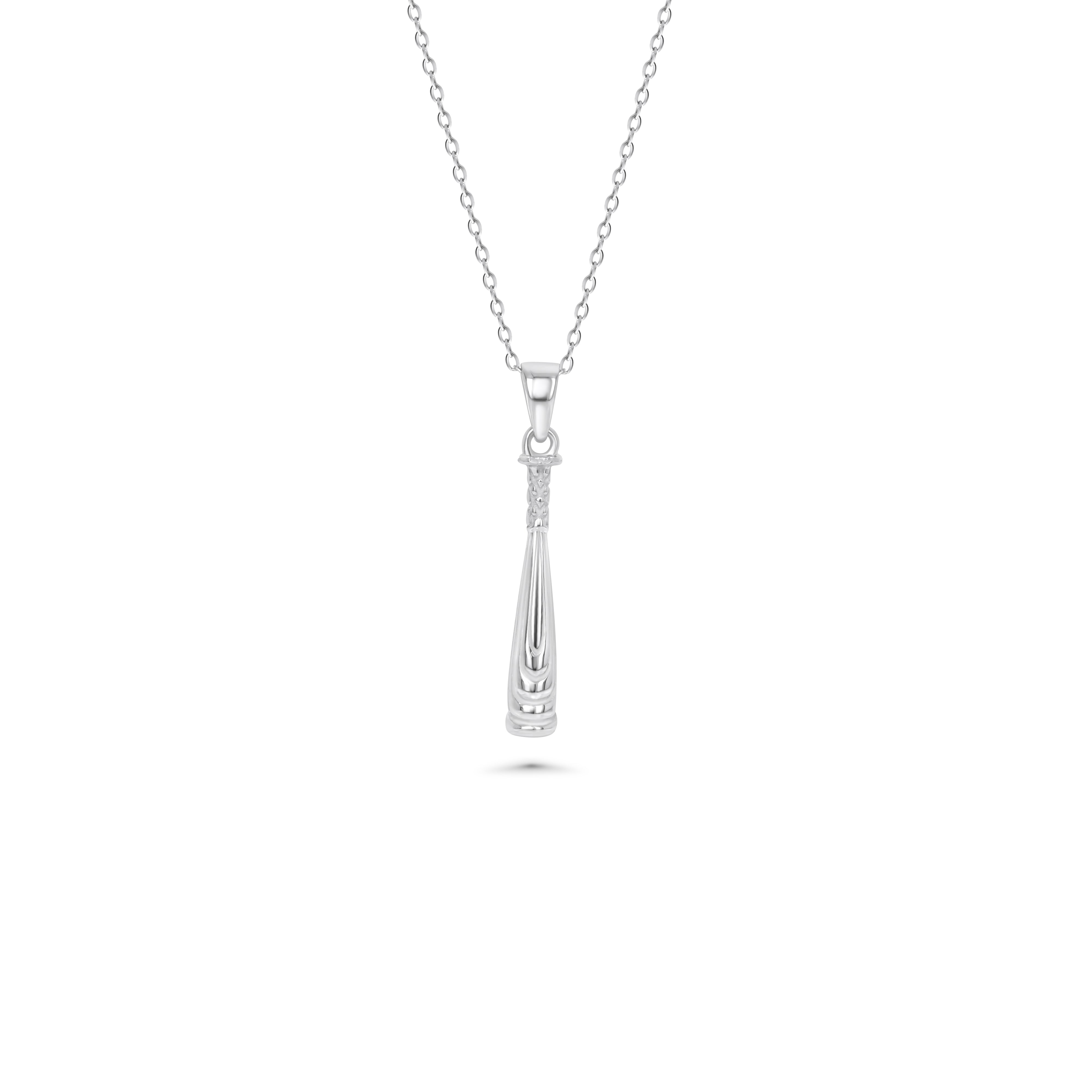 Drop Baseball Bat Necklace
