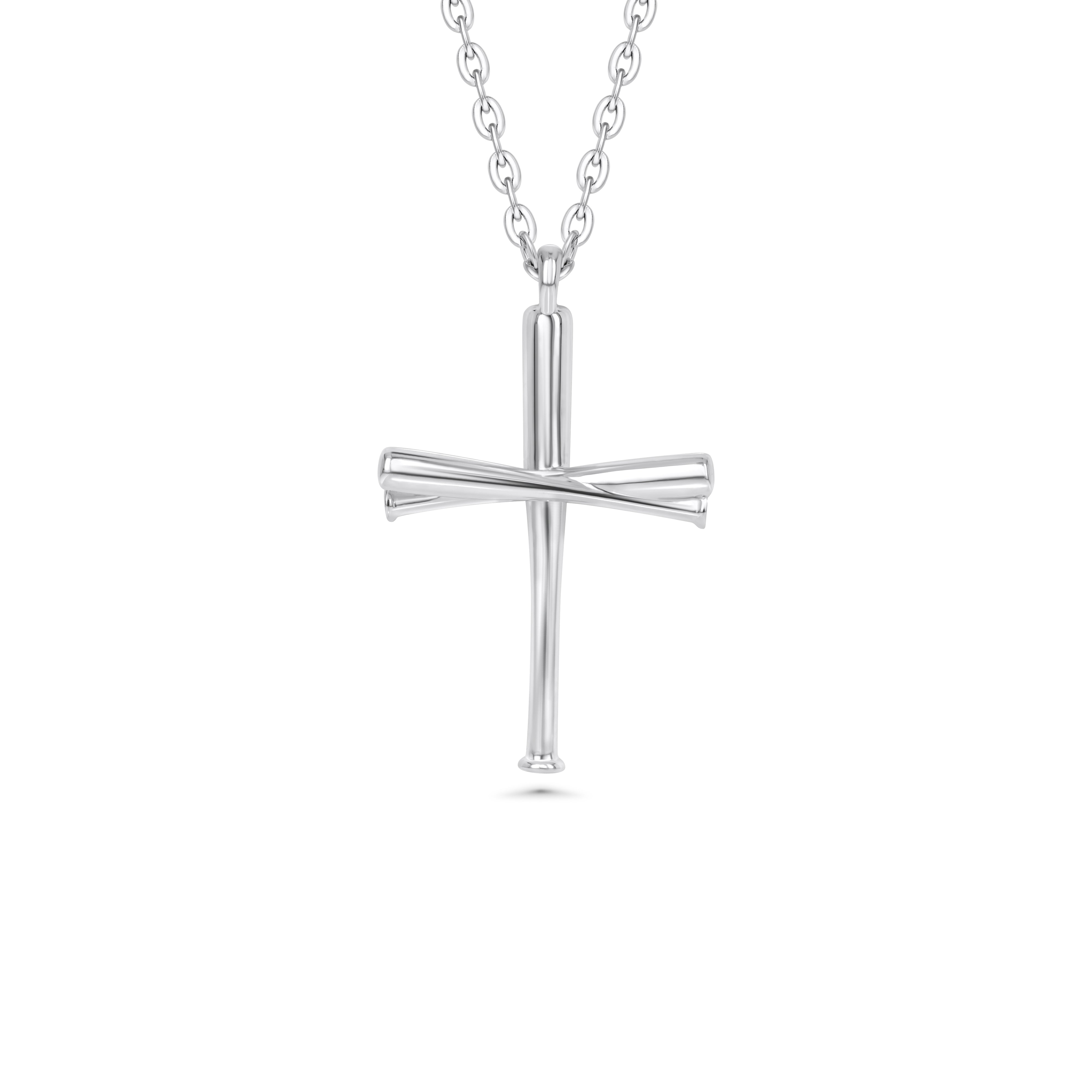 Original Baseball Bat Cross Necklace