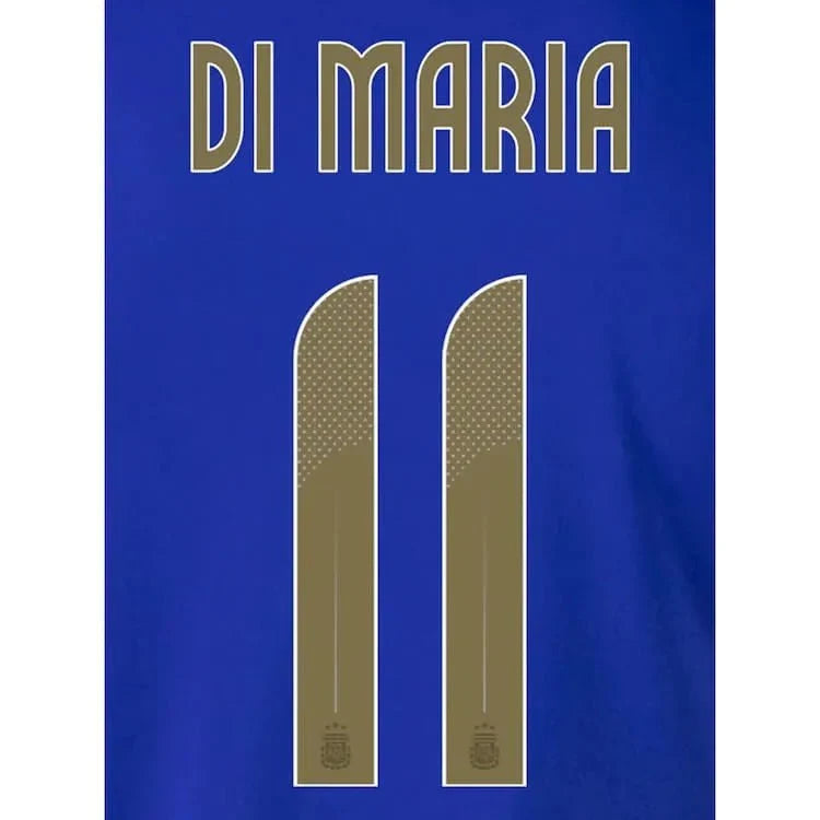 Argentina 2024/25 Away Di Maria #11 Jersey Name Set