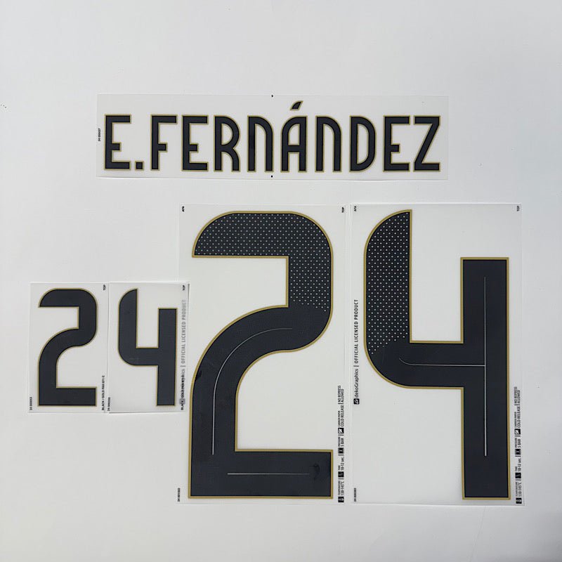 Argentina 2024/25 Home E. FERNANDEZ Youth Official Name Set