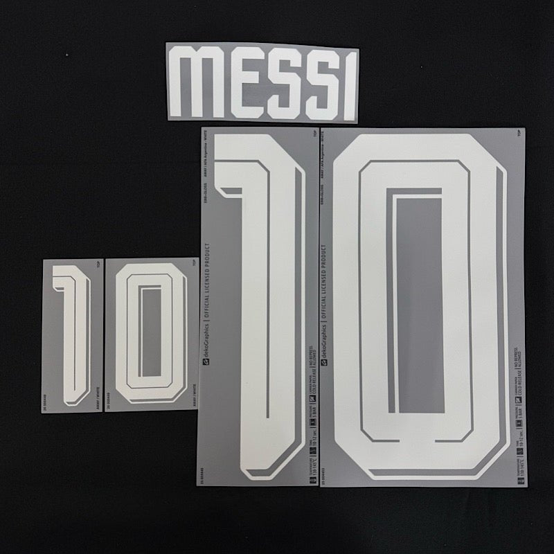 Argentina 2026- Away MESSI #10 Official Name Set