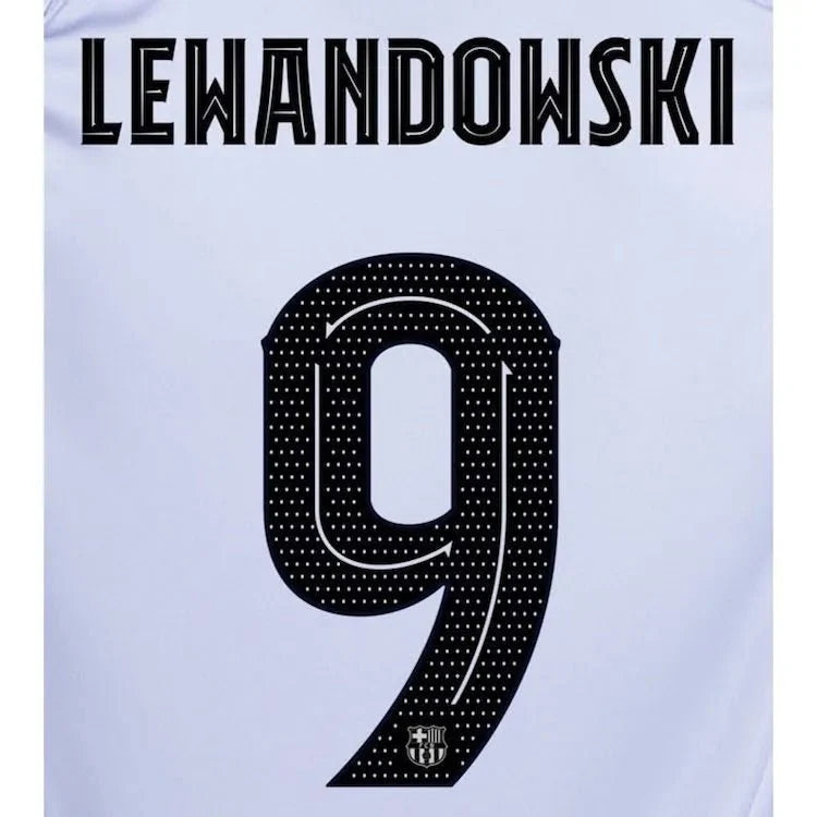 Barcelona 2022/23 Third Lewandowski #9 Jersey Name Set