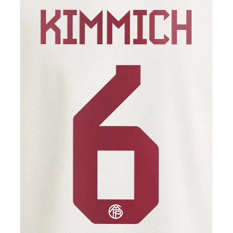 Bayern Munich 2023/24 Third Kimmich #6 Jersey Name Set (CL Version)