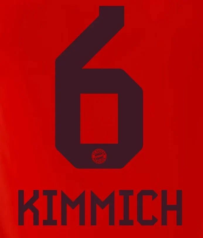 Bayern Munich 2024/25 Home Kimmich #6 Jersey Name Set
