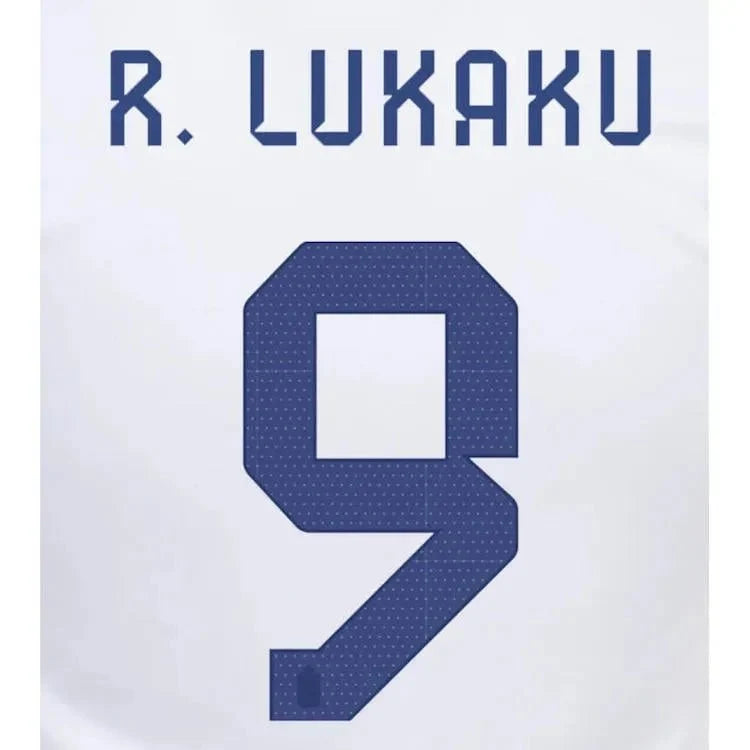 Belgium 2022-23 Away R. Lukaku #9 Jersey Name Set
