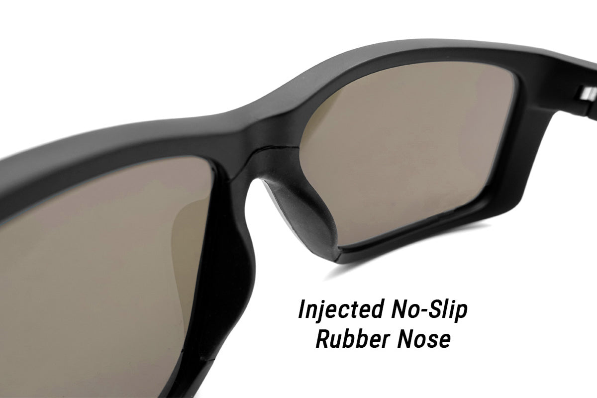 Breach XL - Frosted Gray - Deep Blue Polarized ANSI Z87+