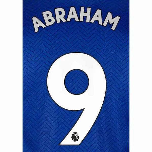Chelsea 2019/22 Home Abraham #9 Jersey Name Set