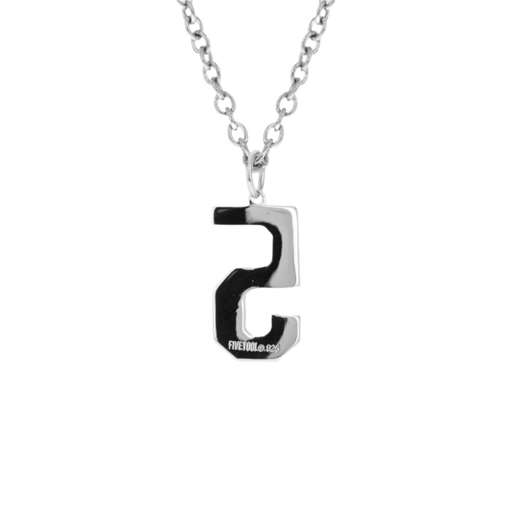Brushed Custom Number Necklace