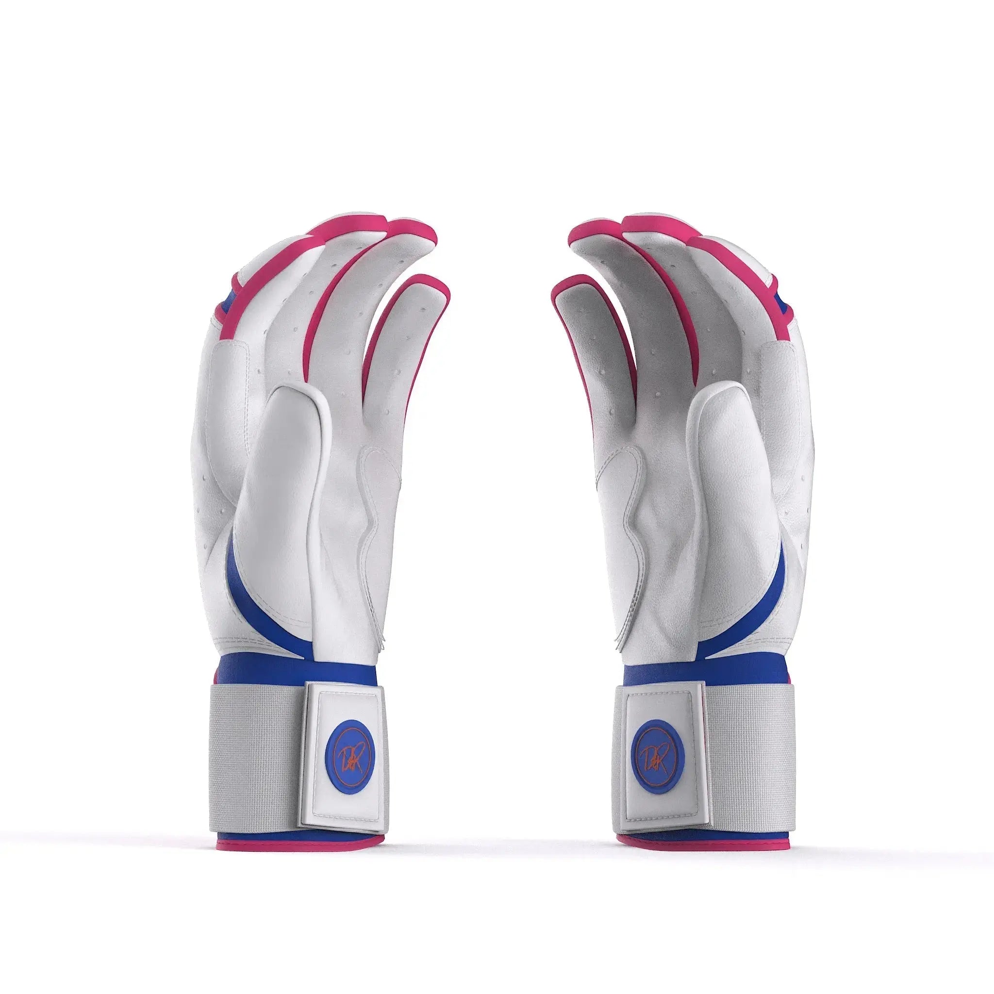 Drip & Rip™ 'Baller' Series Premium Leather Long Cuff Batting Glove South Beach Smoke