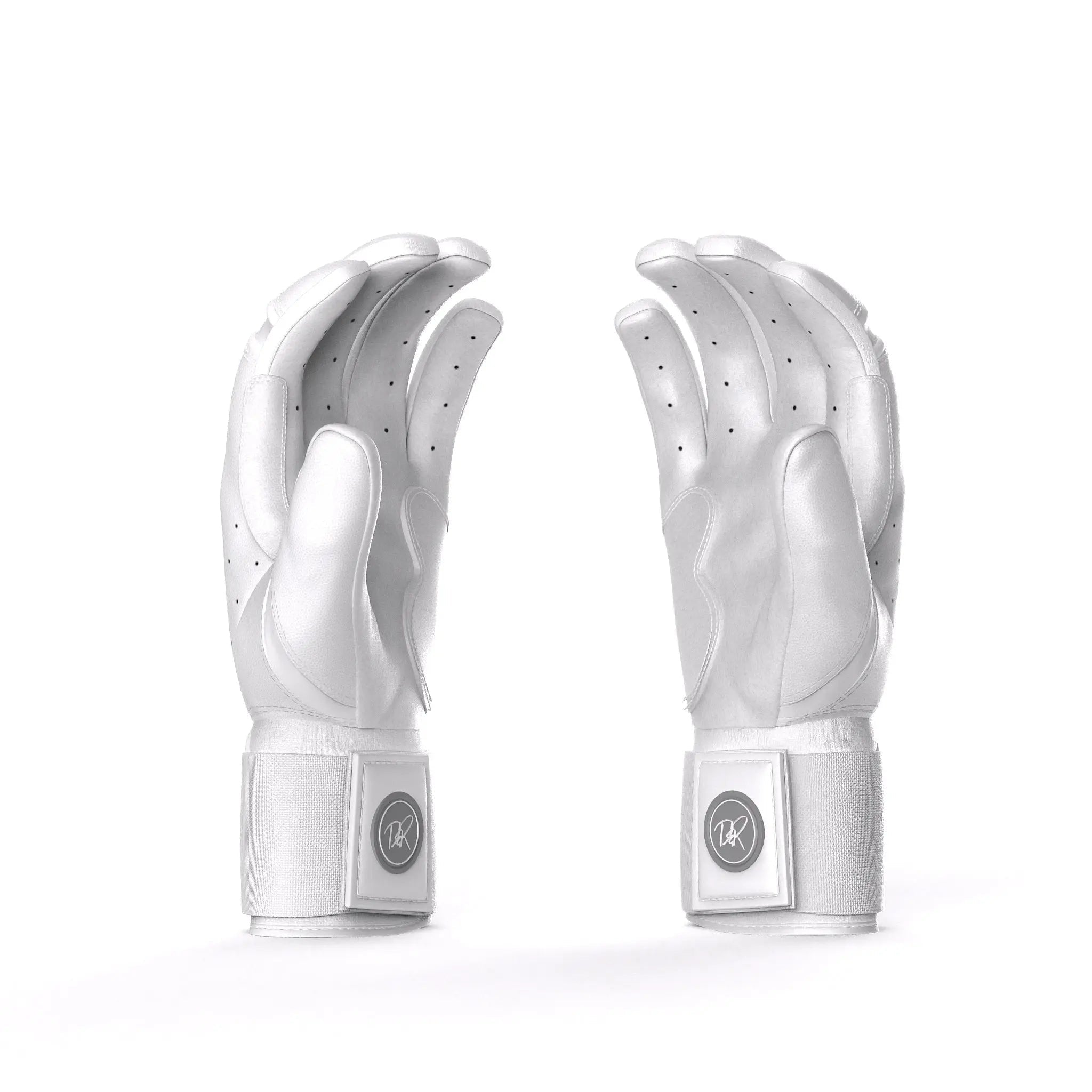 Drip & Rip™ "Baller" Series Premium Leather Long Cuff Batting Gloves Specter