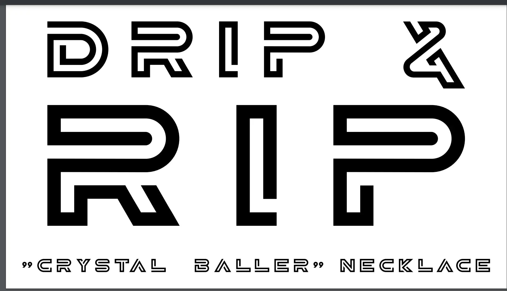 Drip & Rip™ Crystal Baller Danger Zone Necklace