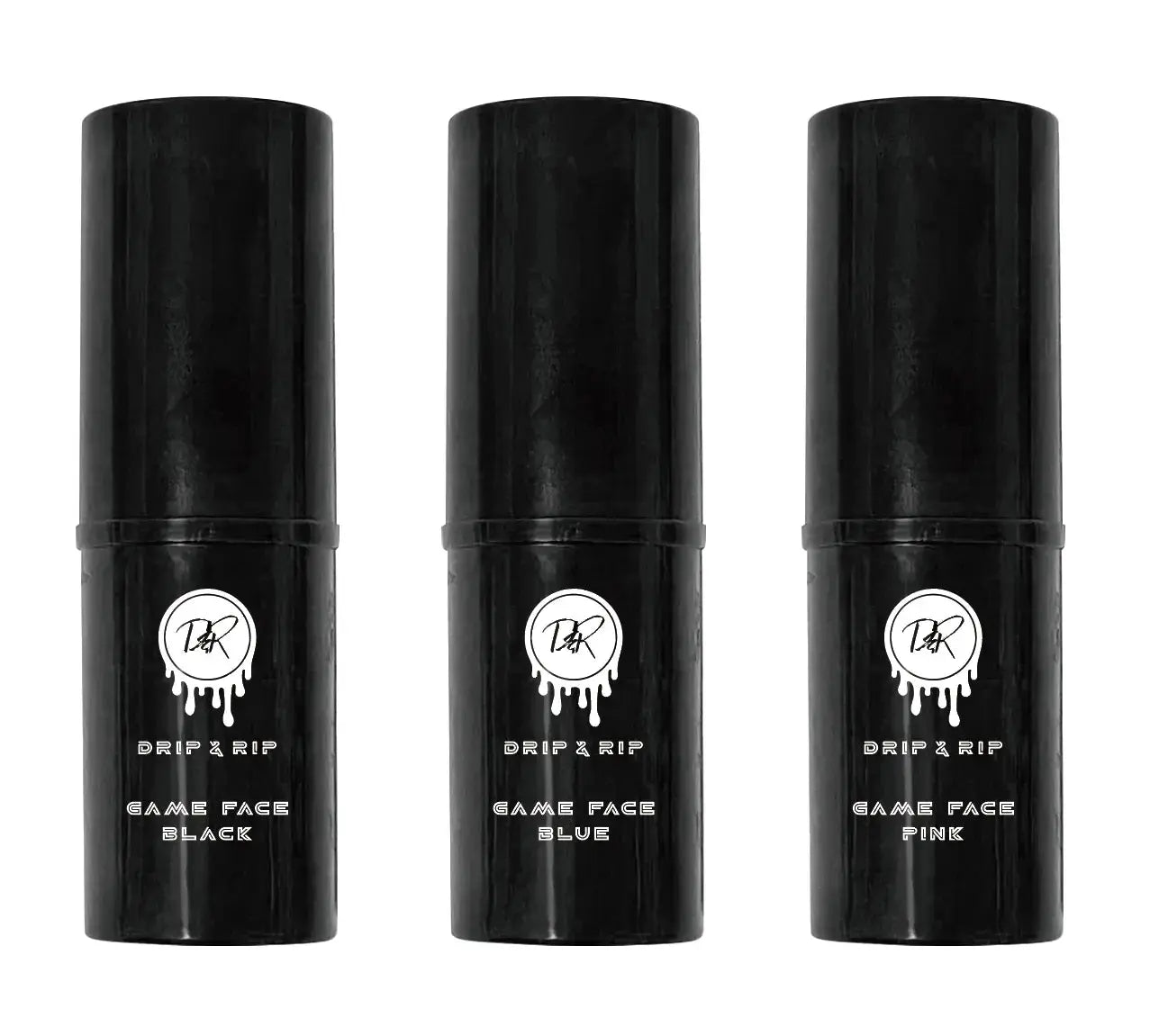 Drip & Rip GameFace Eyeblack Set (Black, Pink, Blue)