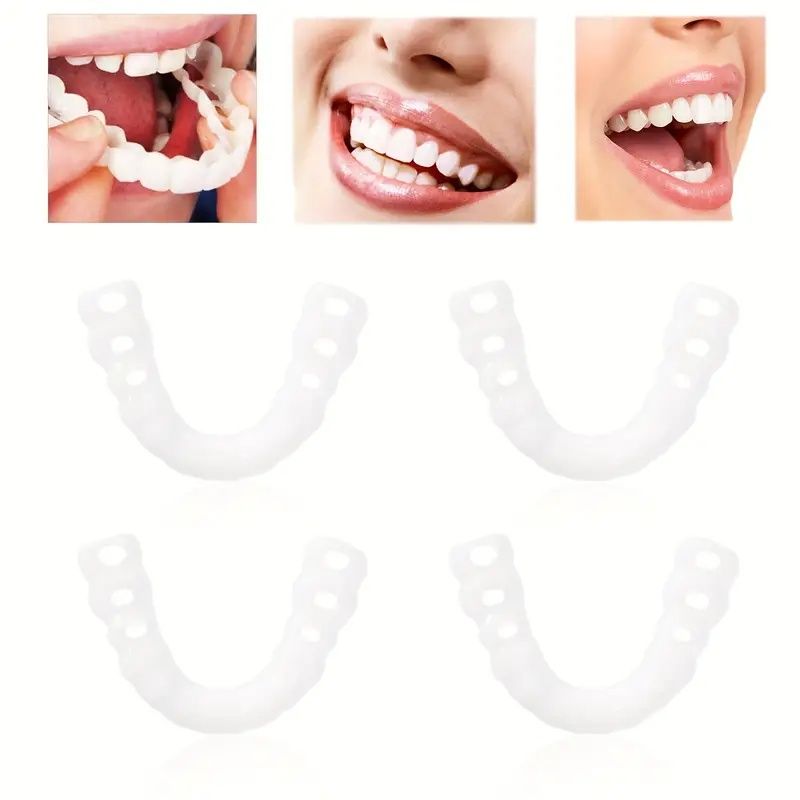"Invisible Teeth Aligners - Soft Silicone Orthodontic Mouthguards with Storage Case"