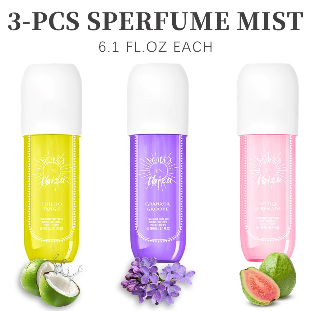 [SOLO EN IBIZA Mist] 1pcs Set SOLO EN IBIZA6.1fl.oz Long-Lasting Hair & Body Fragrance Misfor Women Perfect for Dating, Parties and GiftGiving
