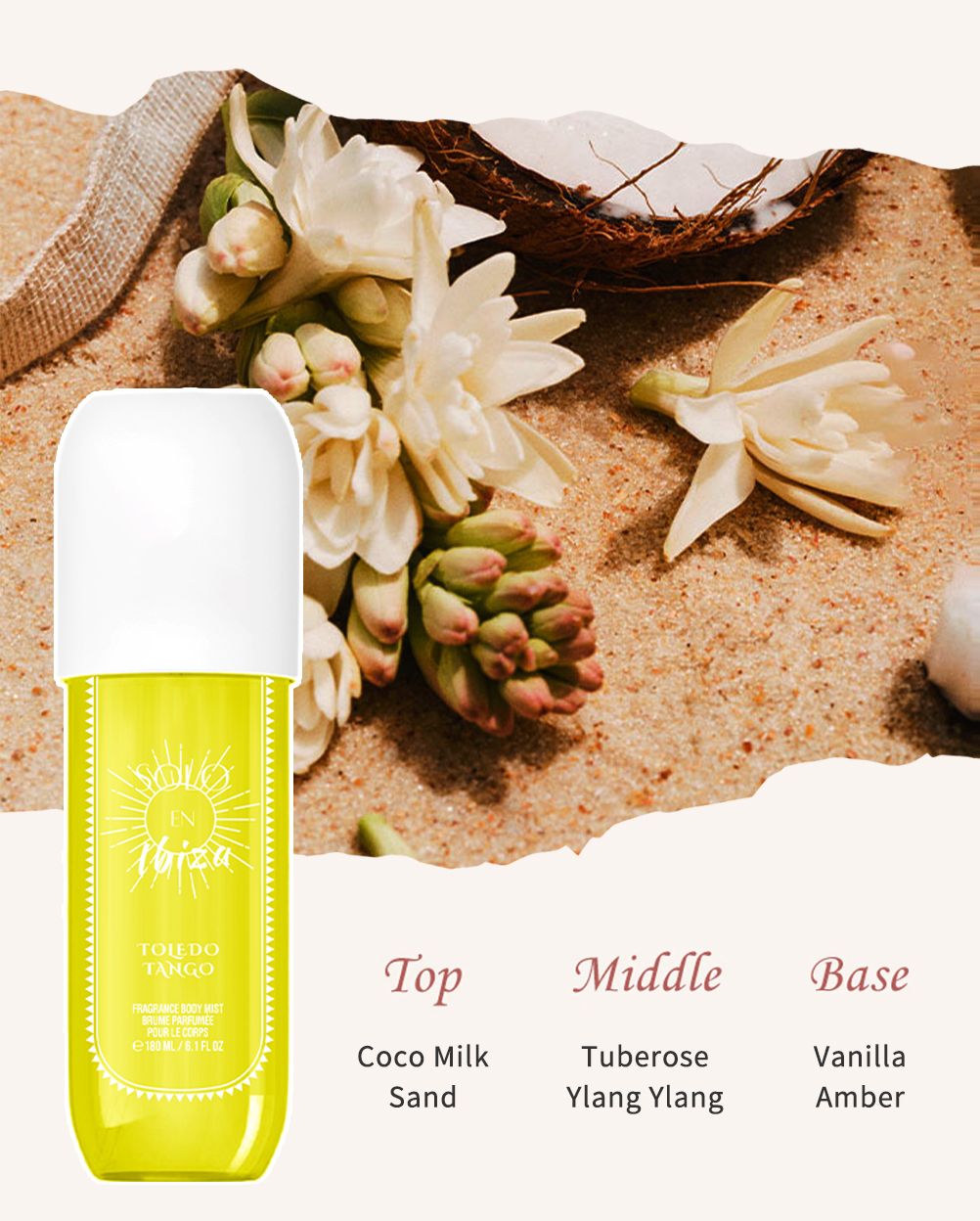 [SOLO EN IBIZA Mist] 1pcs Set SOLO EN IBIZA6.1fl.oz Long-Lasting Hair & Body Fragrance Misfor Women Perfect for Dating, Parties and GiftGiving