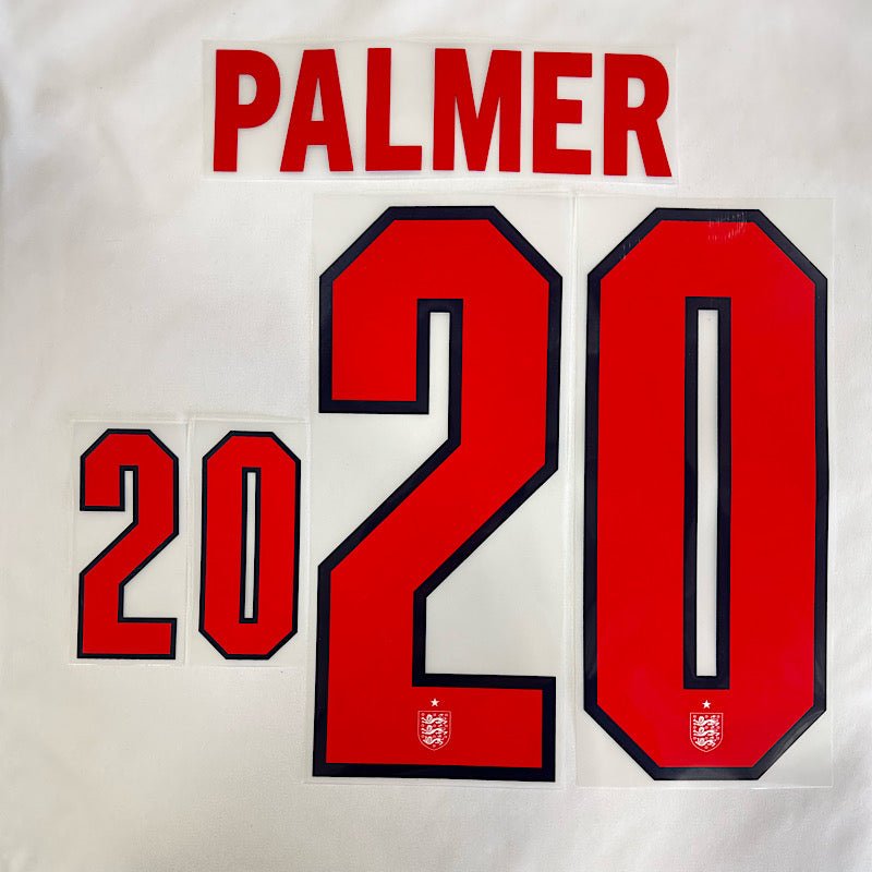 England 2026- Home PALMER #20 Official Name Set