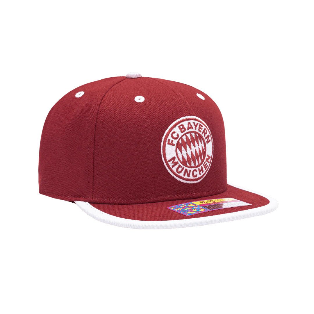 Fan Ink Collection Bayern Munich Tape Snapback - Scarlet