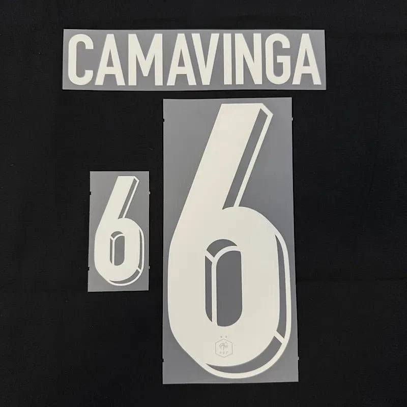 France 2024/25 Home Camavinga #6 Jersey Name Set