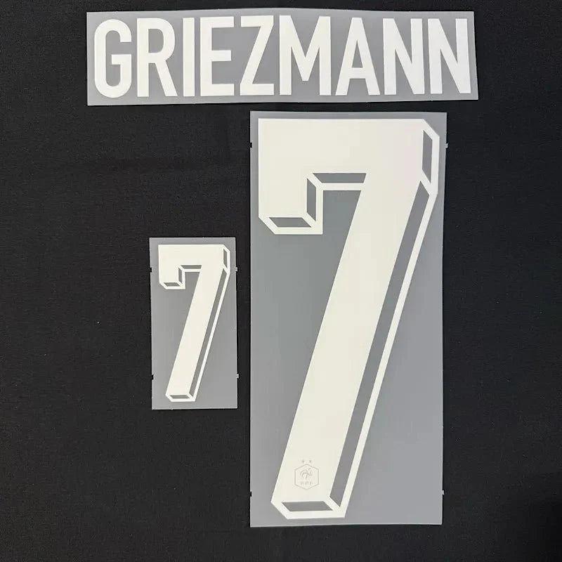 France 2024/25 Home Griezmann #7 Jersey Name Set