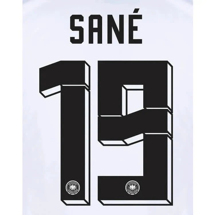 Germany 2024/25 Home Sane #19 Jersey Name Set