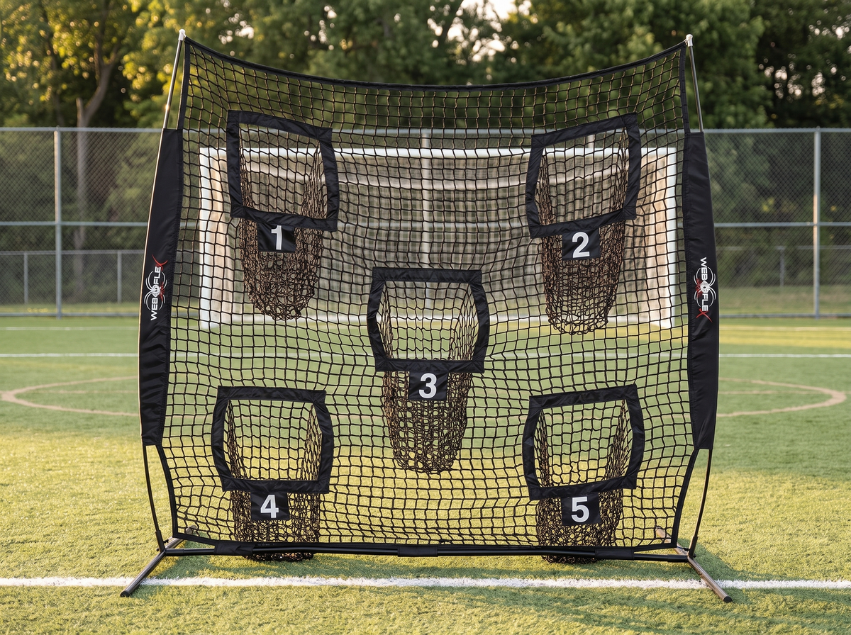 Web Flex 7x7 Multi-Sport Net | 5 Numbered Target Pockets