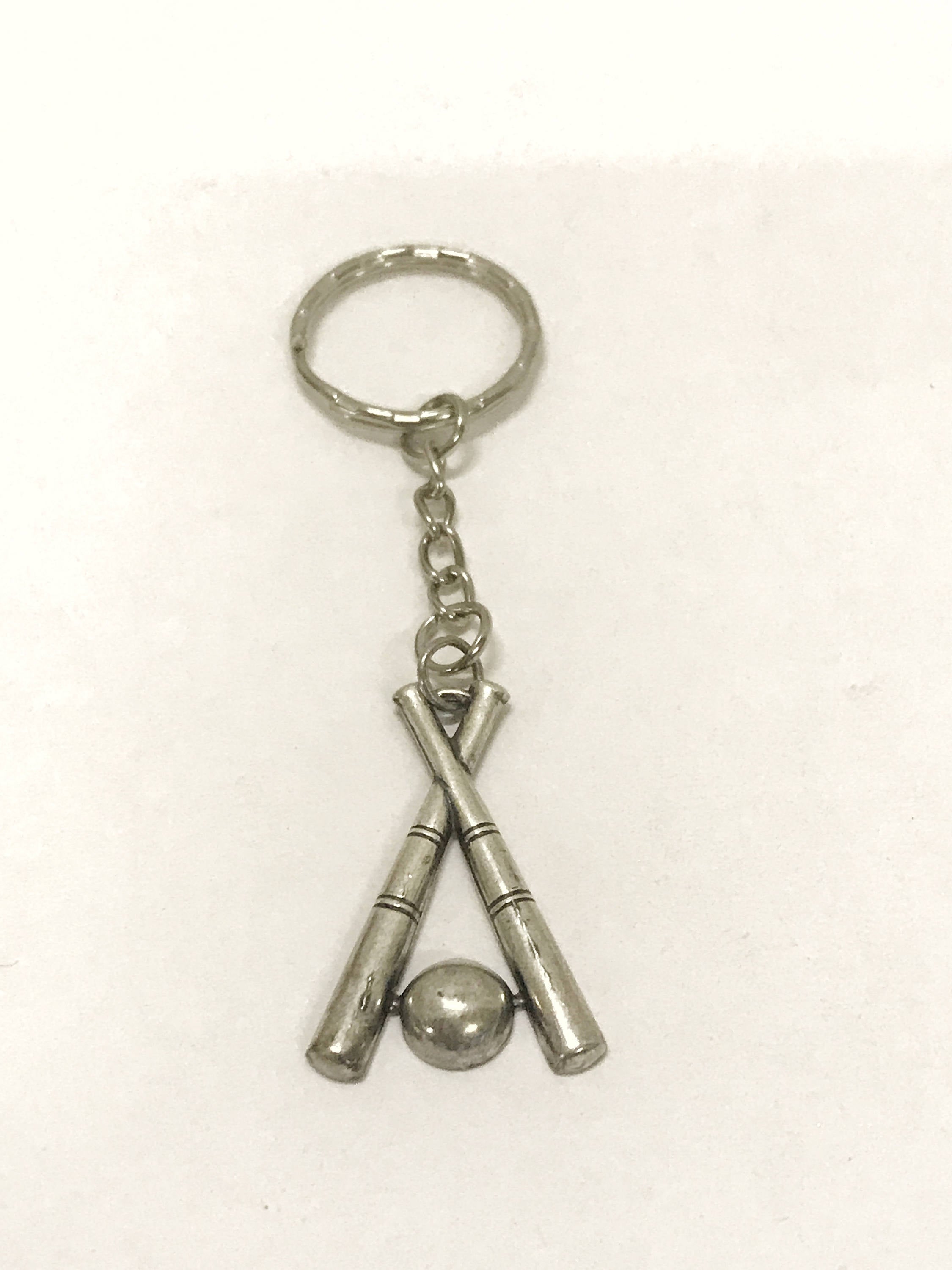 Baseball Keychain, Crossed Bats Keychain, Baseball Player Gift, Baseball Fan Gift, Baseball Mom Gift, Keychain Gift, New Car Gift For Son