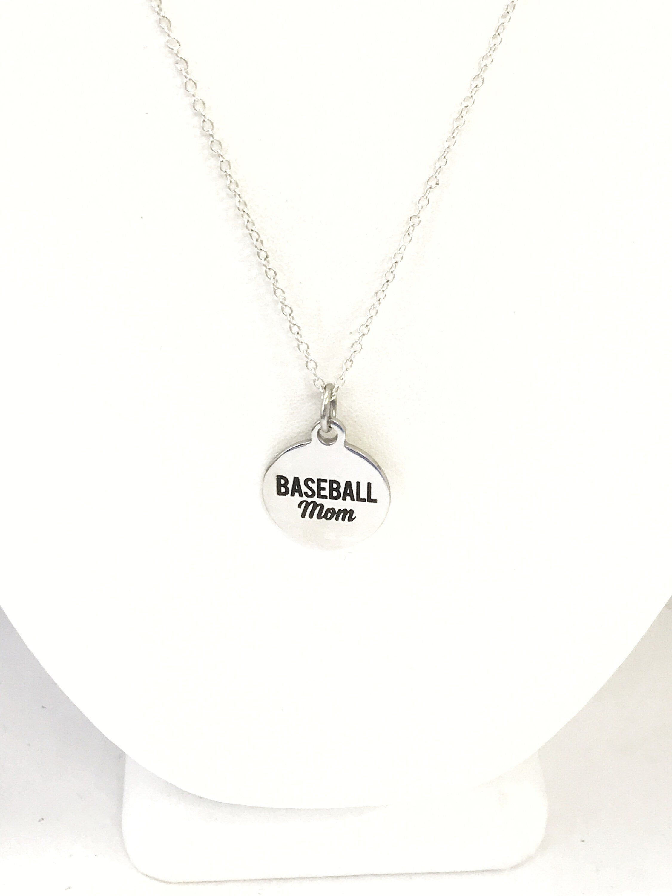 Baseball Mom Necklace, Baseball Mom Gift, Mother's Day Necklace Gift, Gift For Baseball Mom, Baseball Mom Jewelry, Team Mom Gift For Her