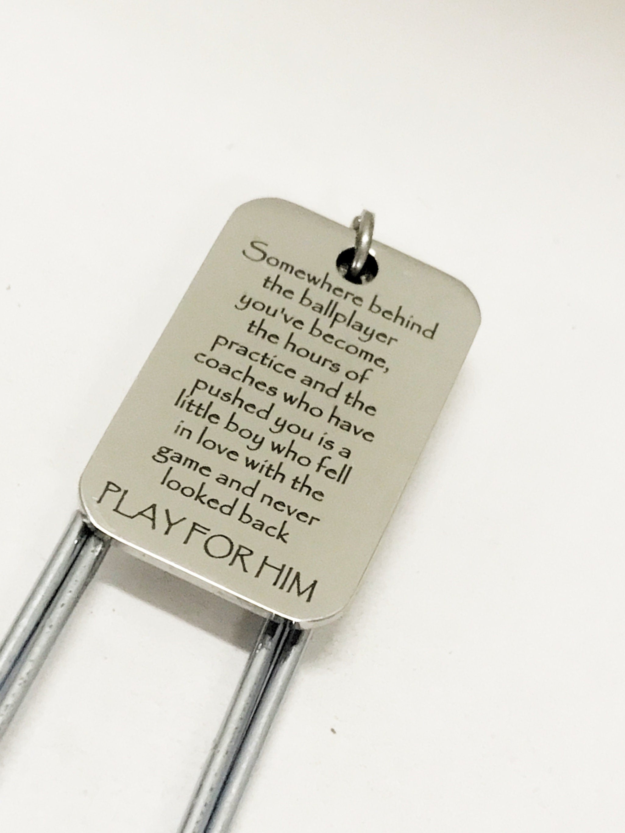 Son Gift, Baseball Player Gift, Football Player Gift, Play For Him Bookmark, Son Bookmark, Student Athlete Bookmark Gift For Son