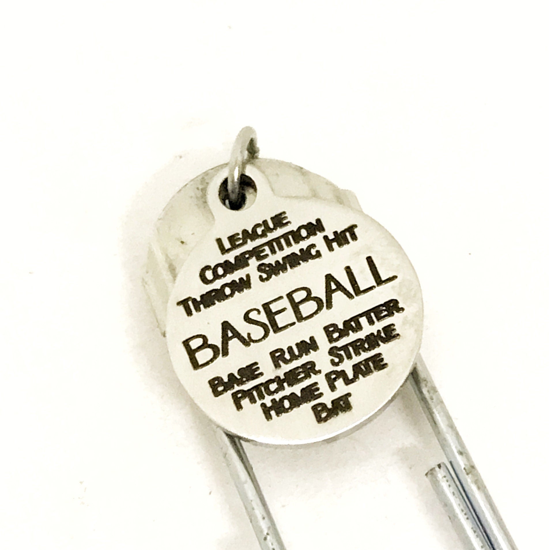 Bookmark Gift, Baseball Bookmark, Student Athlete Bookmark, Baseball Player Gift, Coach Gift, Planner Bookmark, Baseball Scorekeeper Gift