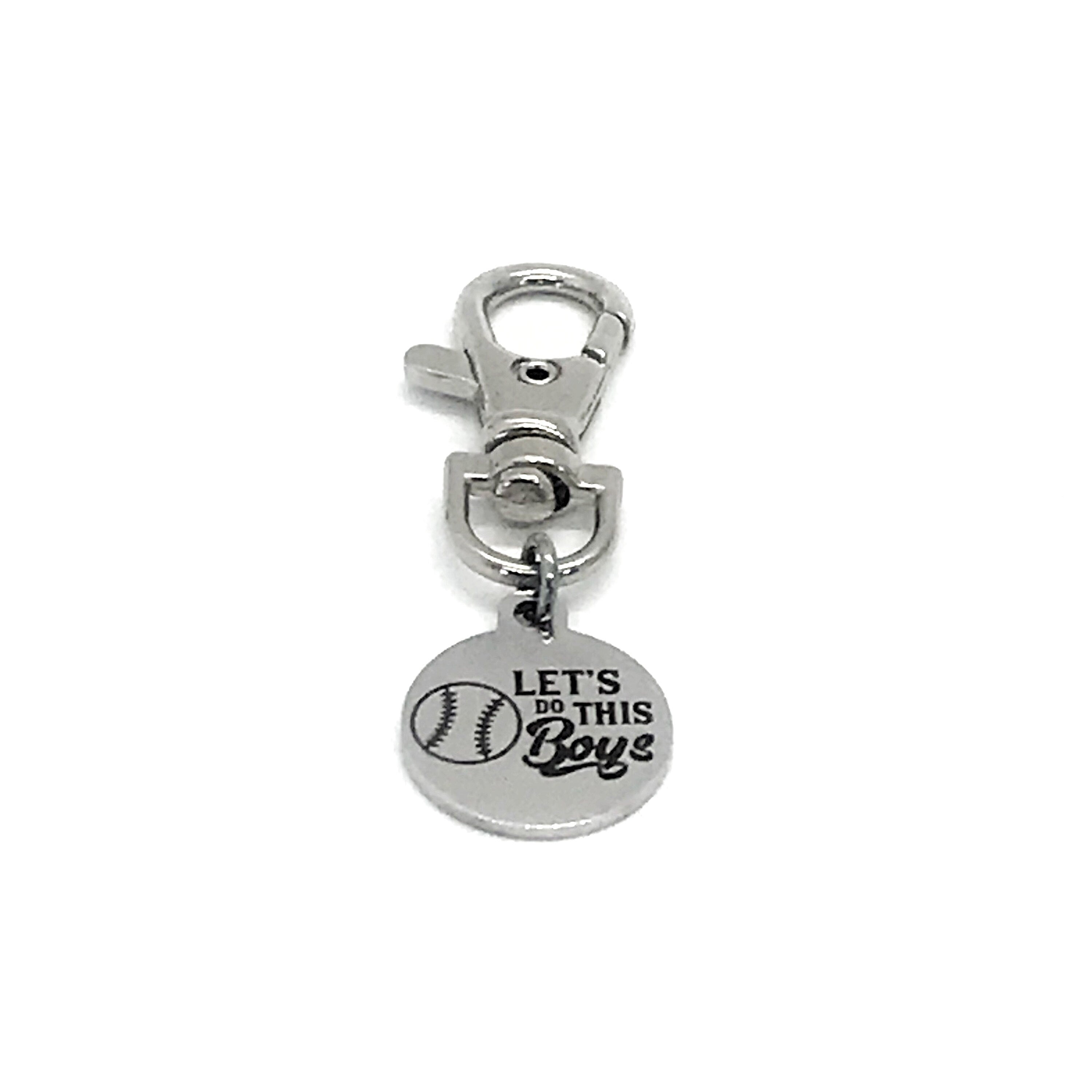 Baseball Charm, Let’s Do This Boys Bag Charm, Baseball Player Gift, Baseball Bag Clip On Charm, Baseball Mom Gift, Bag Charm, Purse Charm