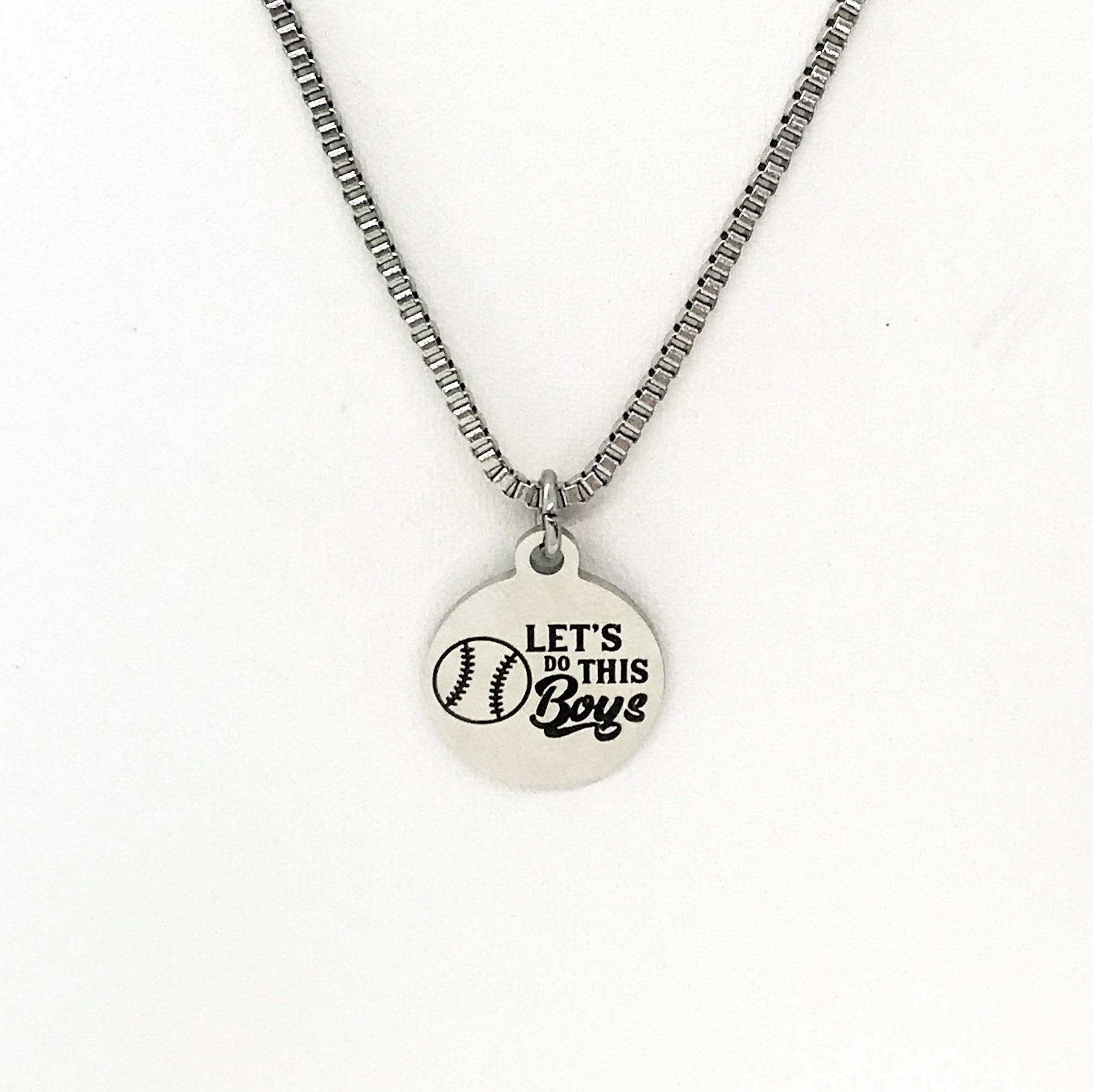 Man Necklace, Baseball Player Necklace, Let’s Do This Boys Necklace, Baseball Son Gift, Son Necklace, Son Motivation Gift
