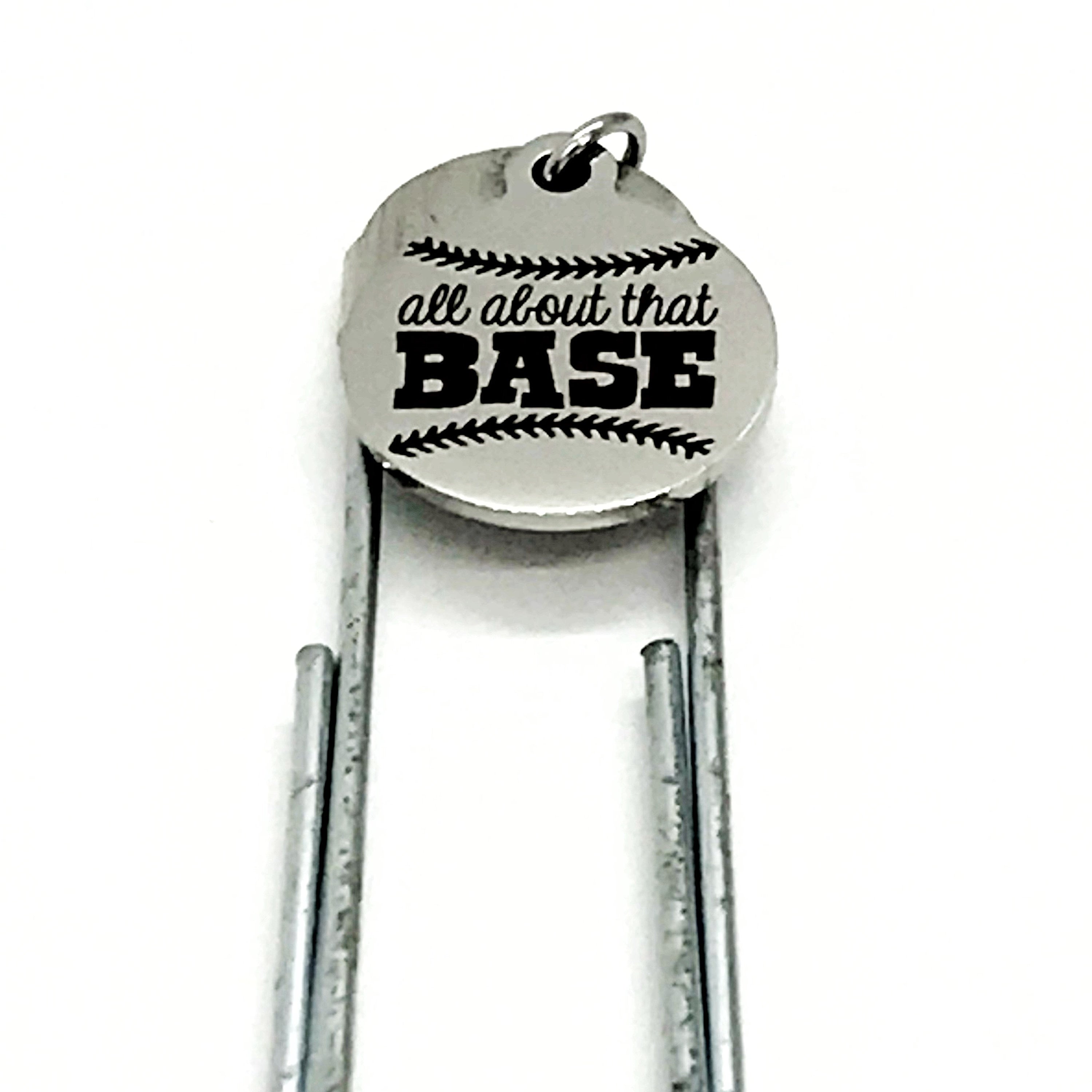 Bookmark Gift, All About That Base Bookmark, Baseball Scorebook Bookmark, Planner Bookmark, Baseball Mom Gift, Baseball Player Gift