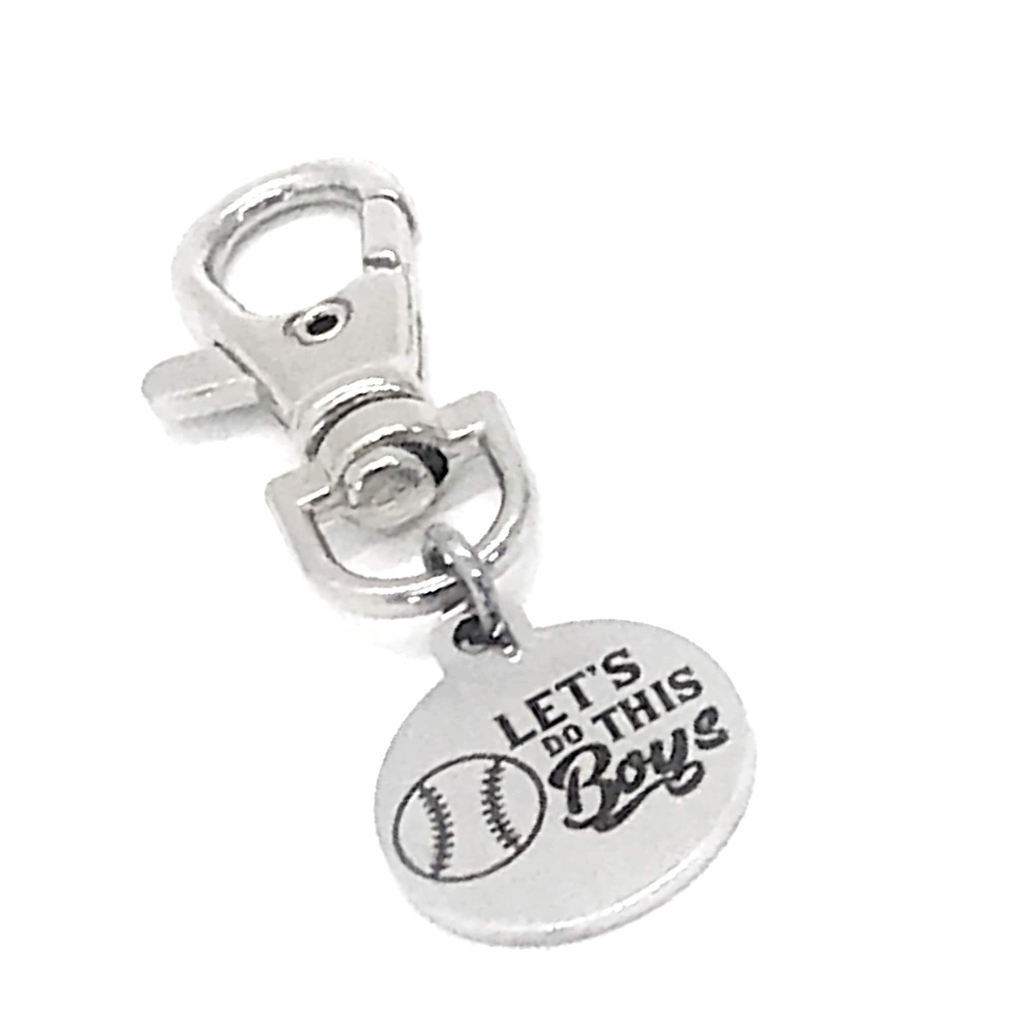 Baseball Charm, Let’s Do This Boys Bag Charm, Baseball Player Gift, Baseball Bag Clip On Charm, Baseball Mom Gift, Bag Charm, Purse Charm