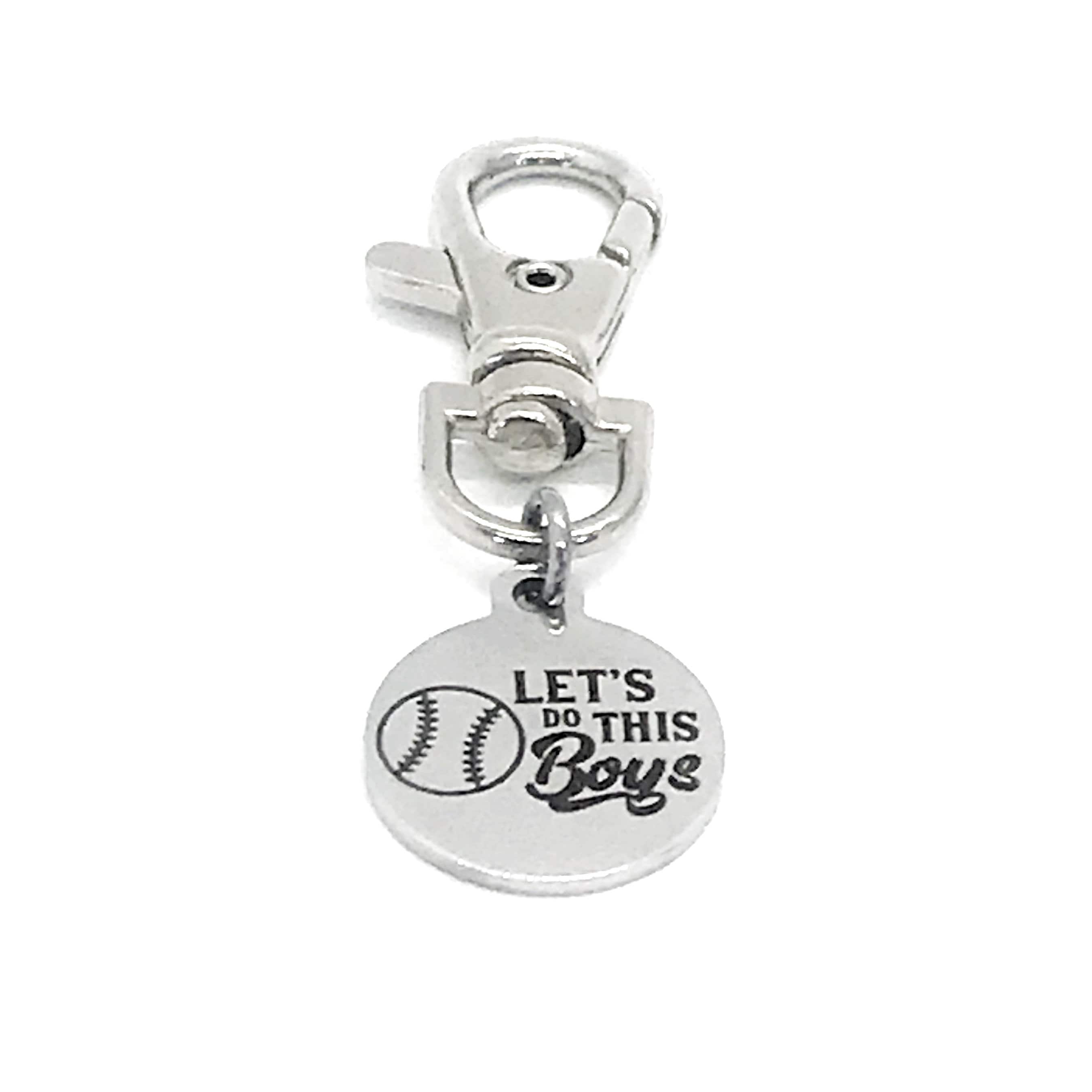 Baseball Charm, Let’s Do This Boys Bag Charm, Baseball Player Gift, Baseball Bag Clip On Charm, Baseball Mom Gift, Bag Charm, Purse Charm