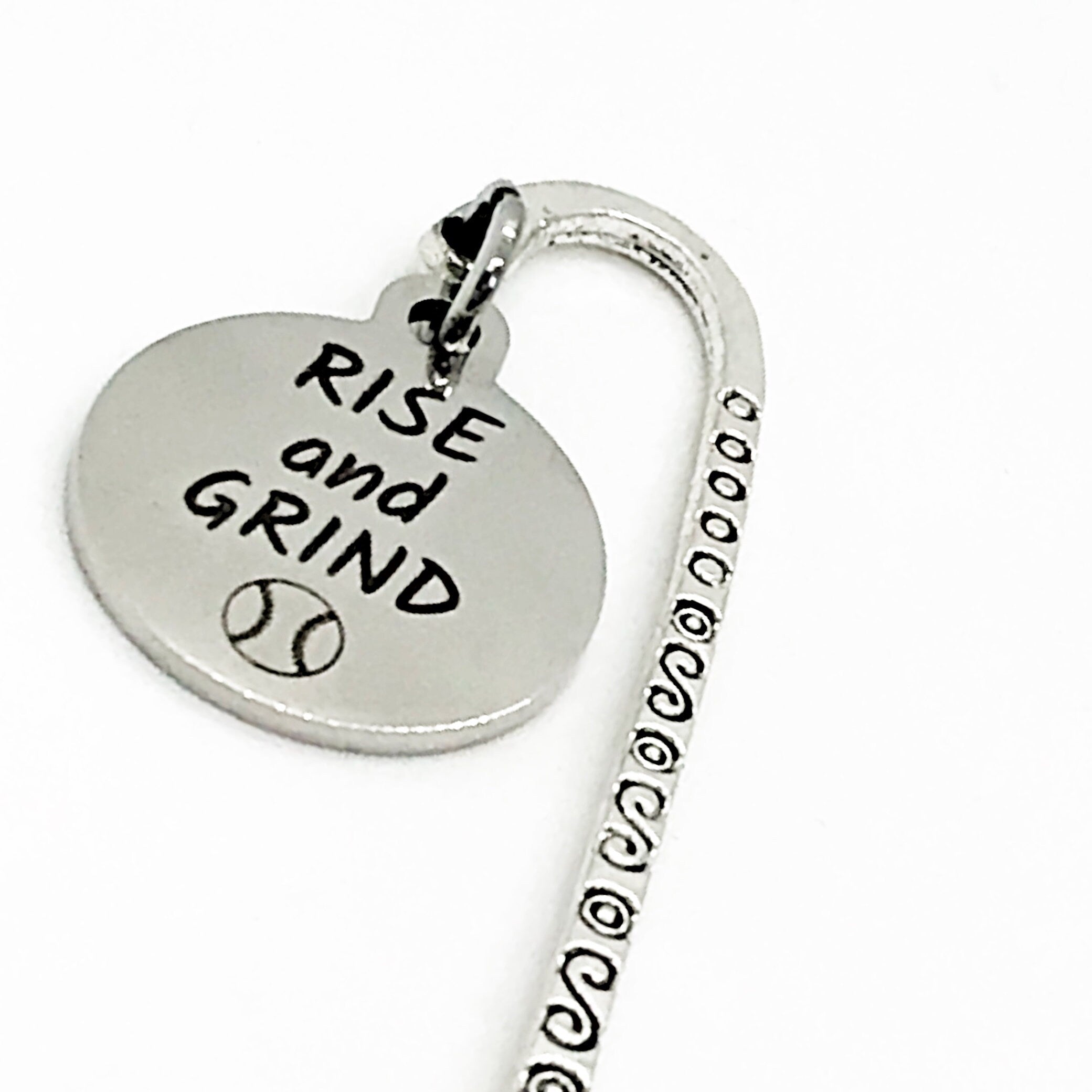 Bookmark Gift, Rise And Grind Bookmark, Baseball Bookmark, Student Athlete Gift, Basball Player Gift, Baseball Charm Bookmark