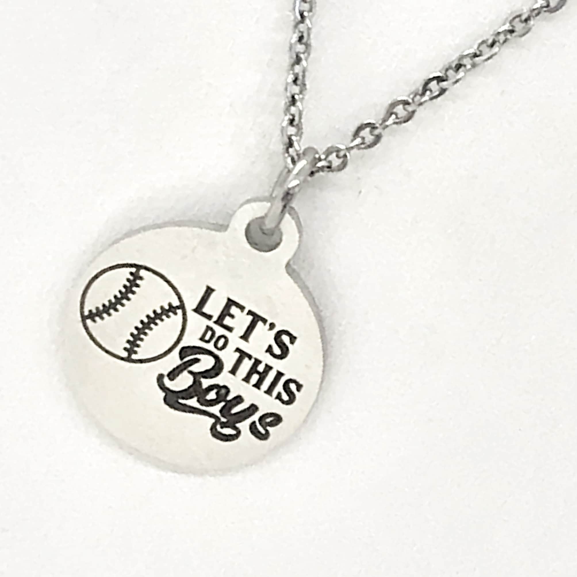 Baseball Gift, Let’s Do This Boys Necklace, Baseball Necklace, Baseball Jewelry, Baseball Player Gift, Baseball Mom Gift, Baseball Easter