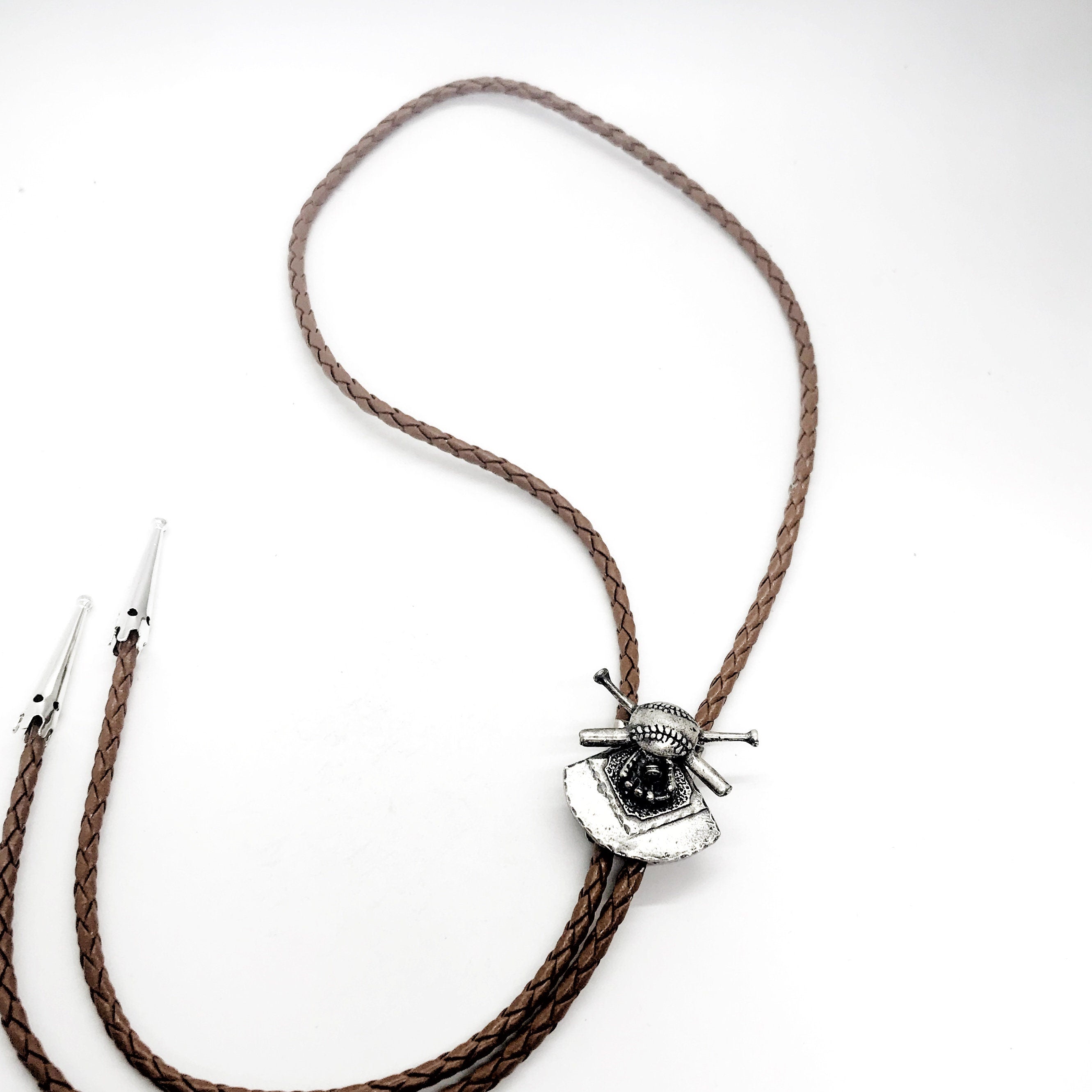 Big Country Baseball Bolo Tie, Big Country Baseball Tie