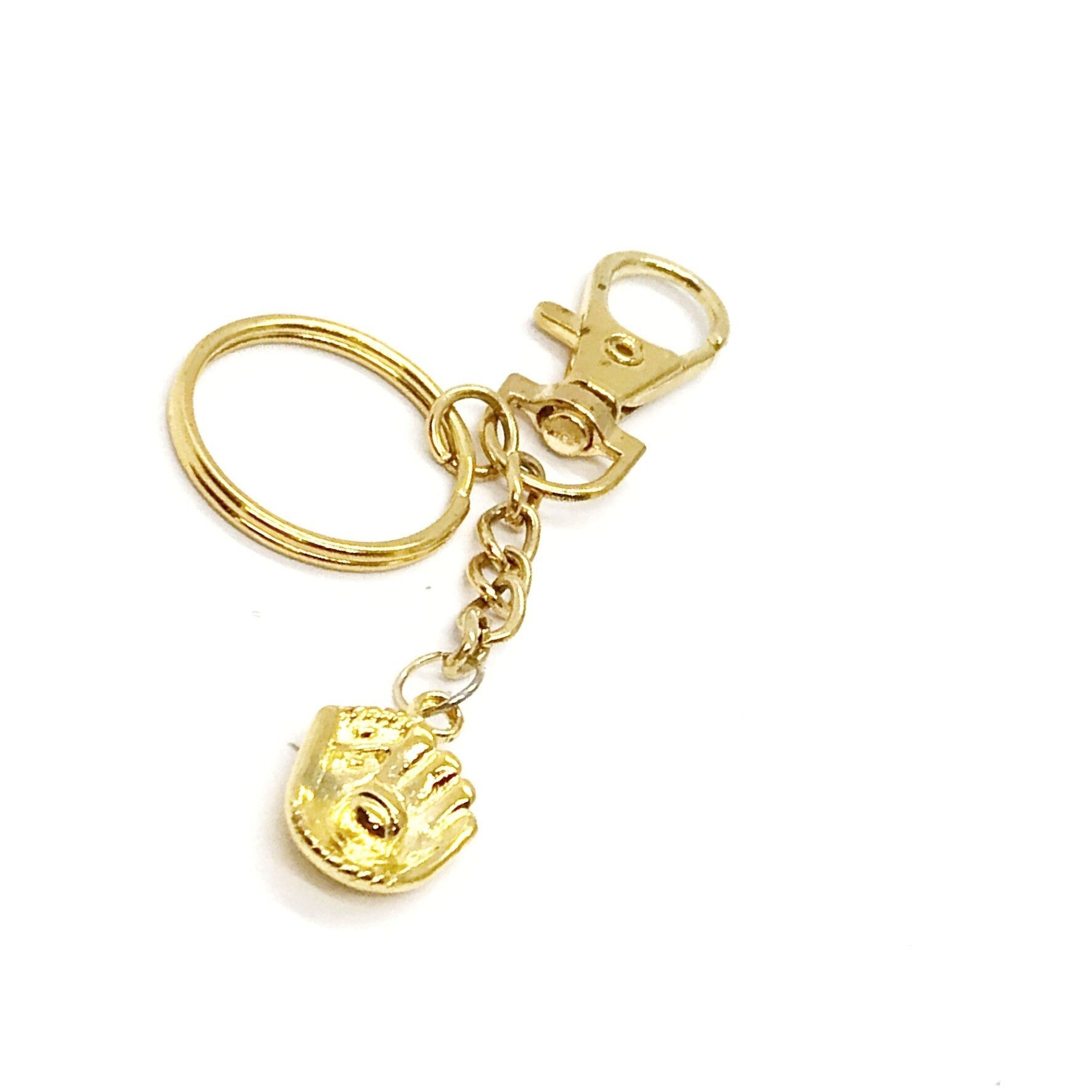 Baseball Mom Gift, Baseball Player Keychain, Softball Mom Gift, Softball Player Keychain, Baseball Player Gift, Goldtone Baseball Keychain