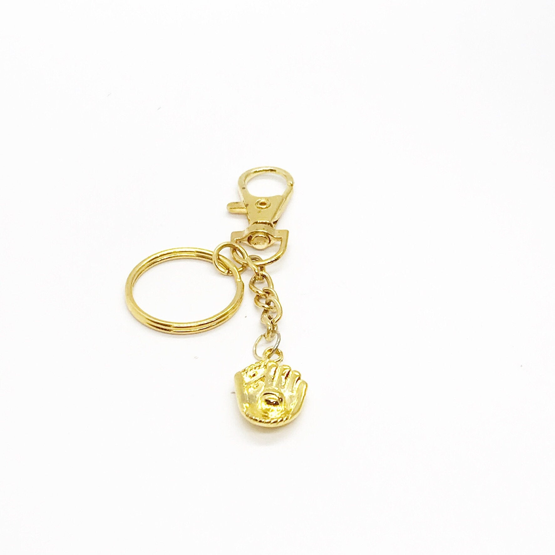 Baseball Mom Gift, Baseball Player Keychain, Softball Mom Gift, Softball Player Keychain, Baseball Player Gift, Goldtone Baseball Keychain